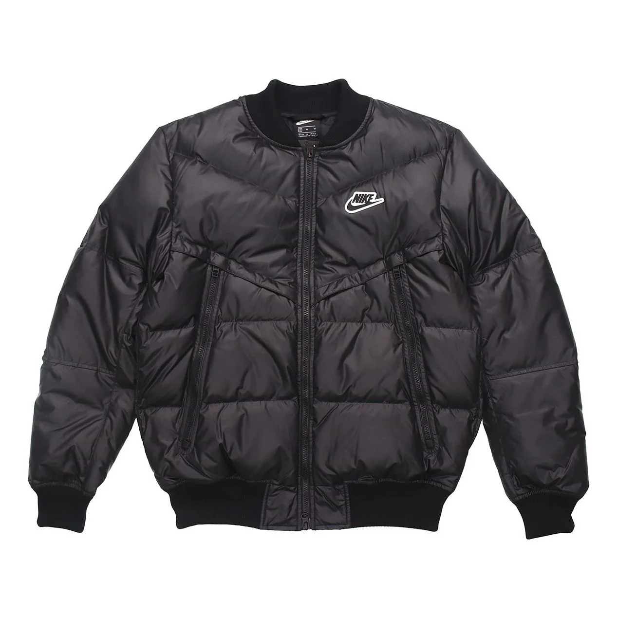 Nike Sportswear Down-Fill Windrunner Stand Collar Short Sports Down Jacket Black CU4403-010 - 1