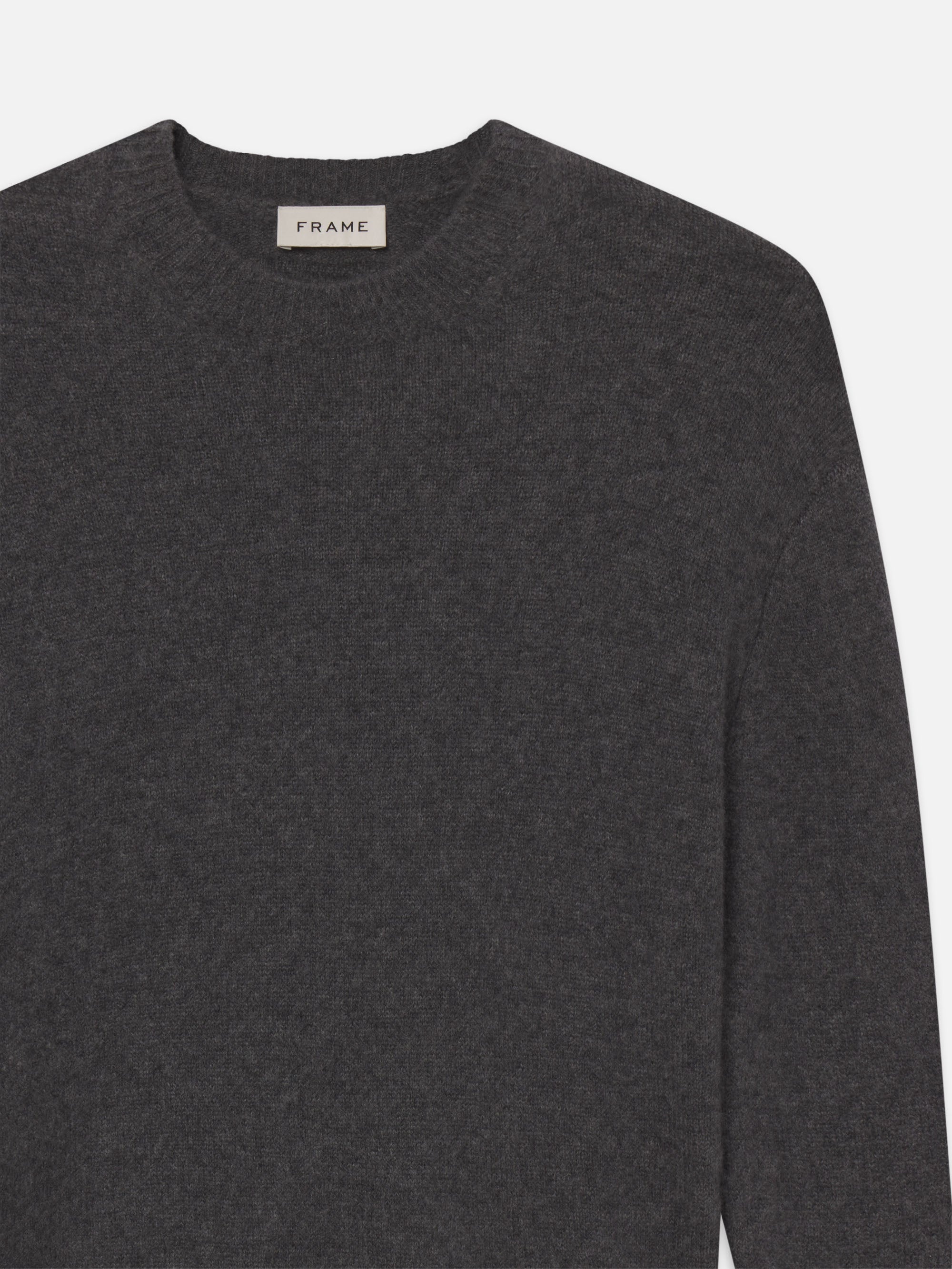 Light Weight Crewneck in Grey Melange - 4