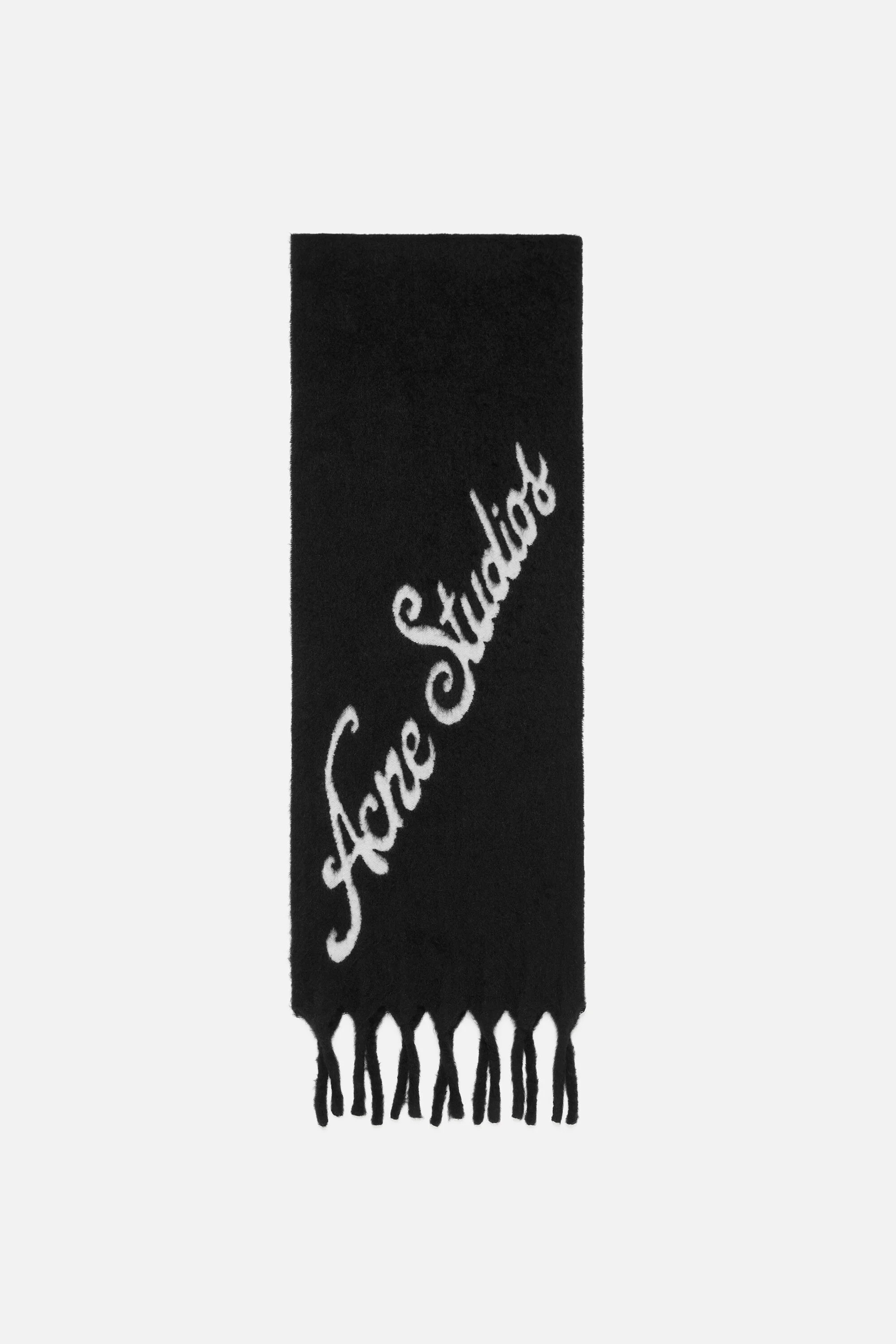 Wool logo scarf - Black/grey - 1