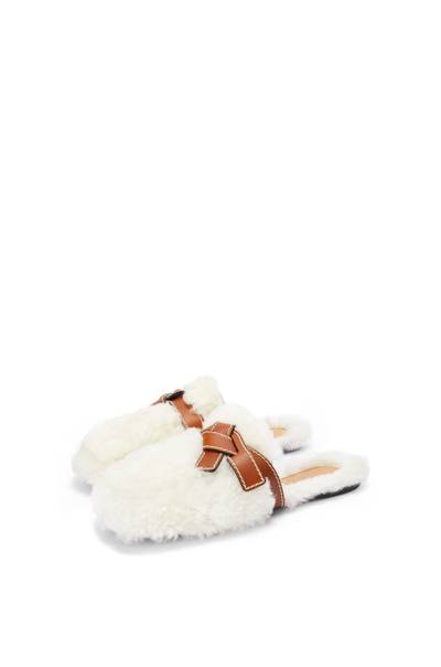 Loewe Gate mule in shearling outlook