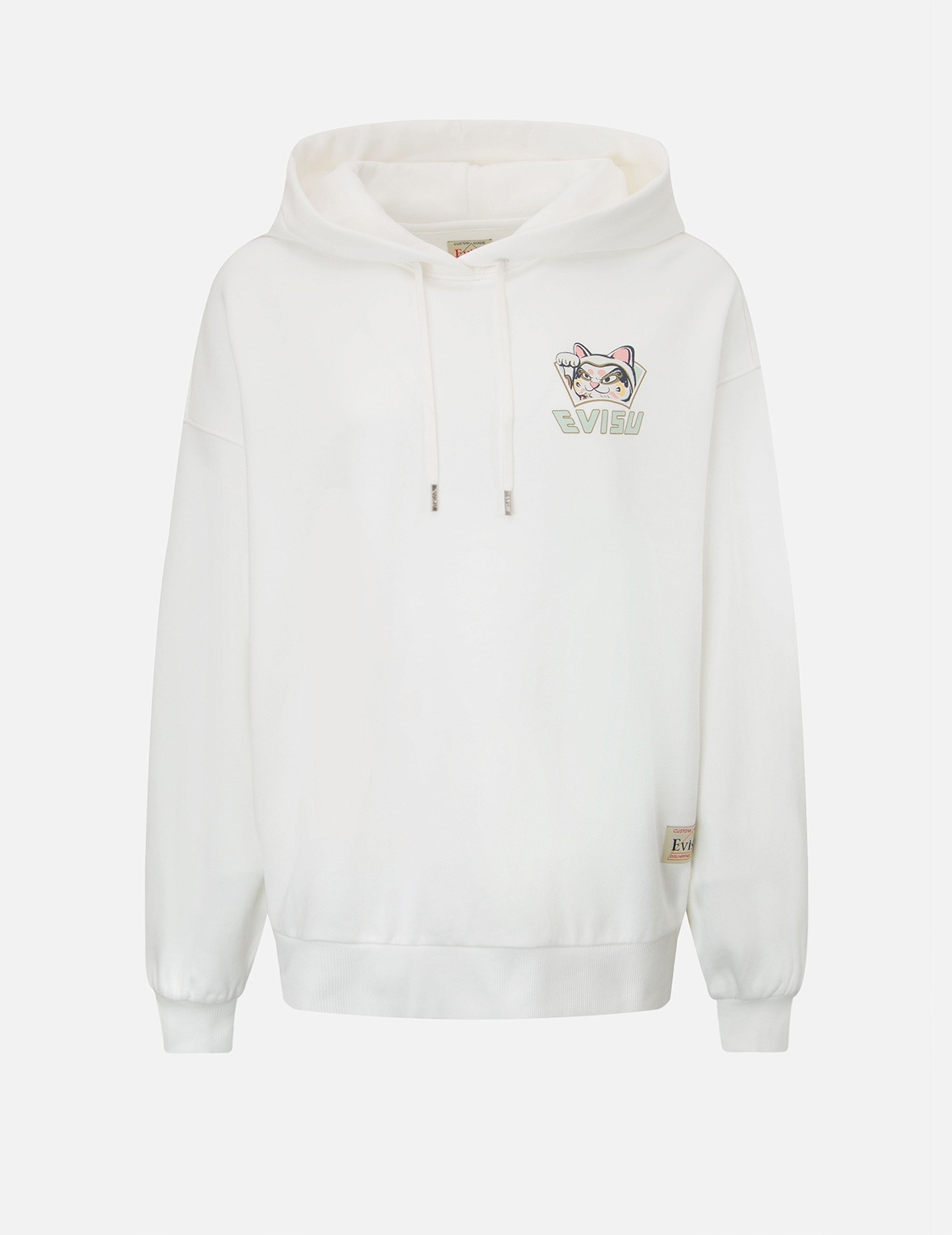 “FORTUNE CAT AND DARUMA” DOUBLE DAICOCK PRINT HOODED SWEATSHIRT - 2