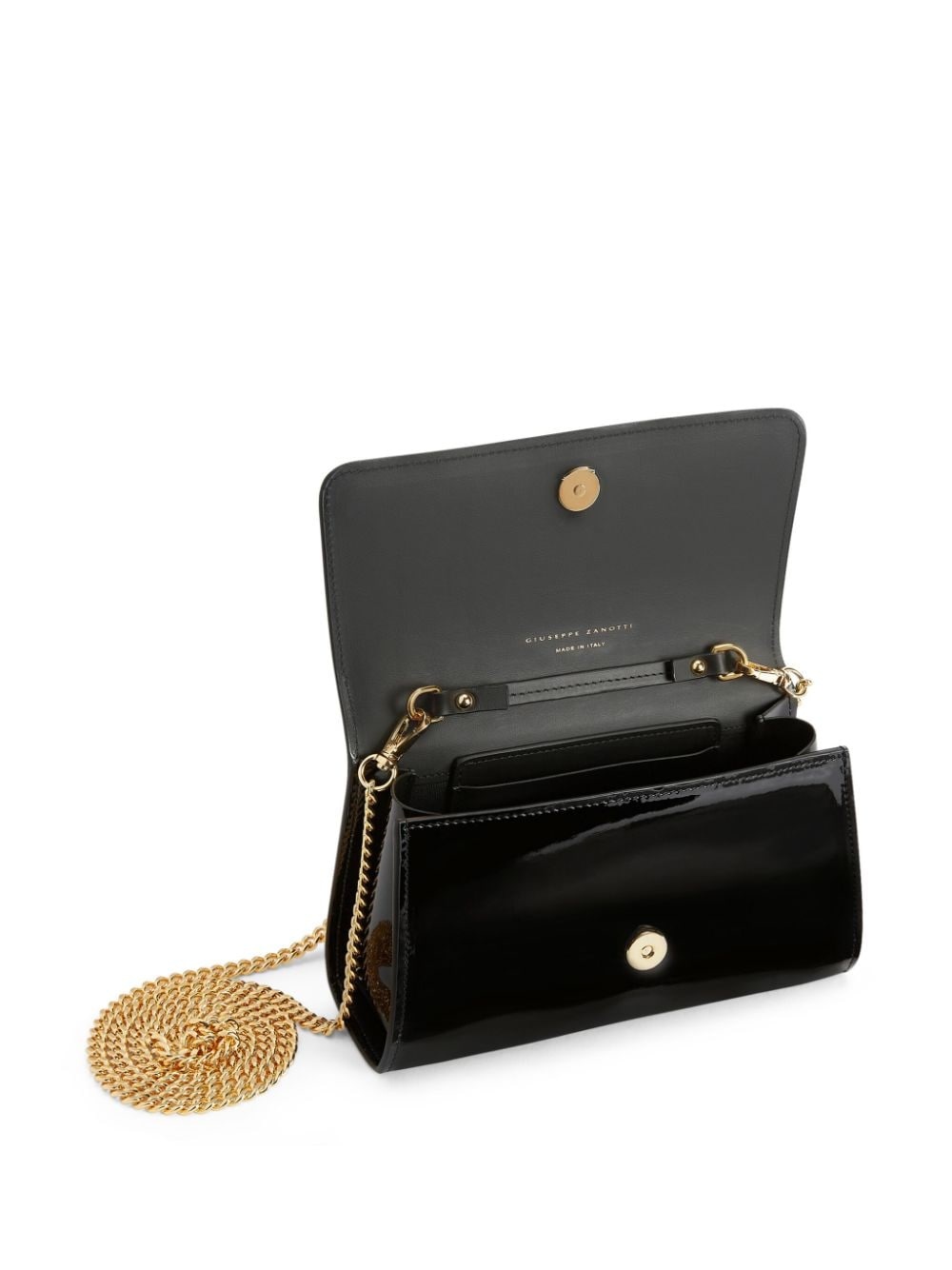 Cleopatra patent-finish clutch bag - 5