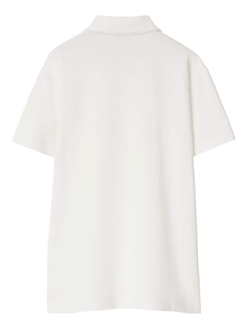 EKD-embroidered cotton polo shirt - 6