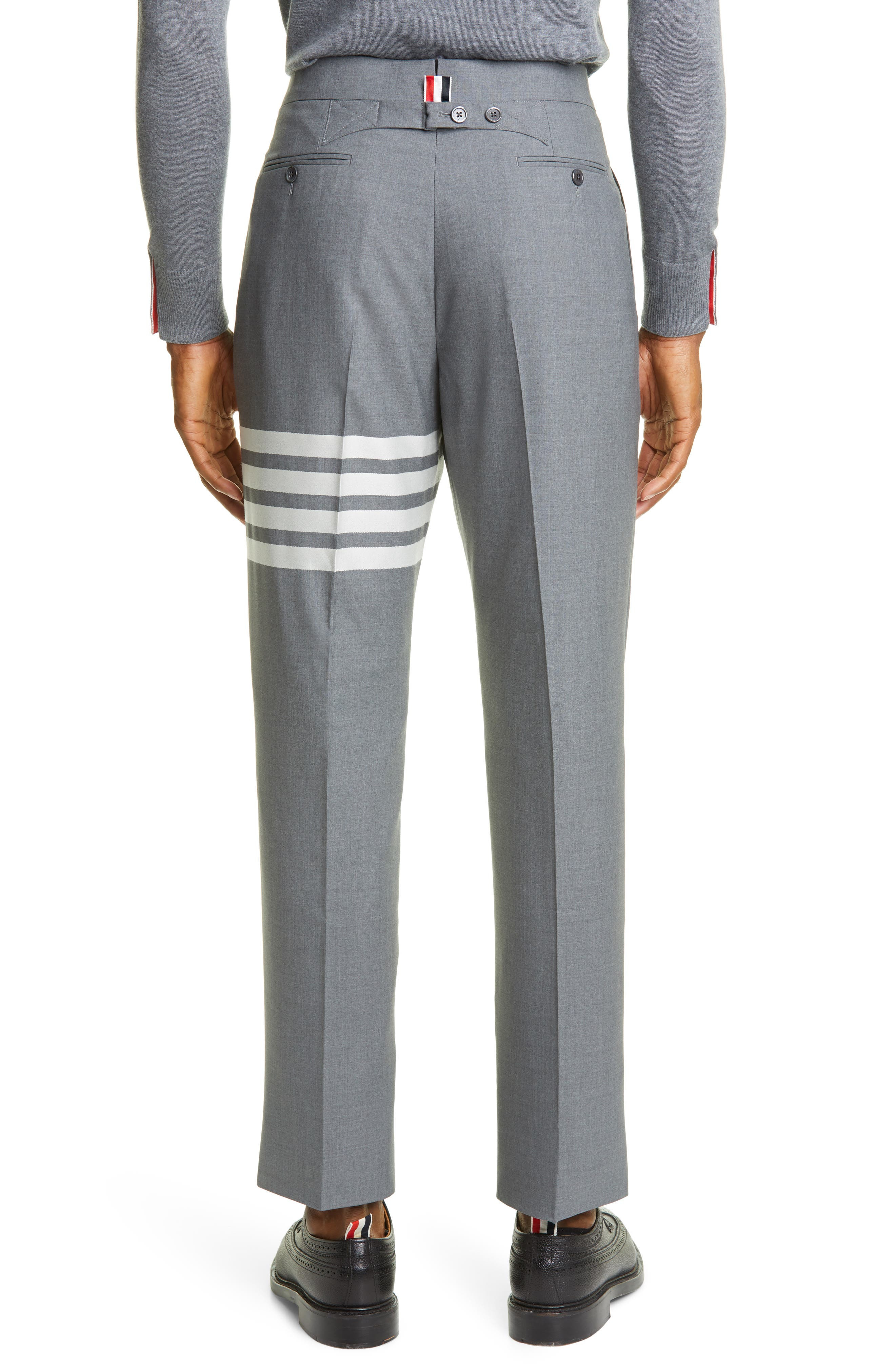 4-Bar Mélange Wool Pants - 2