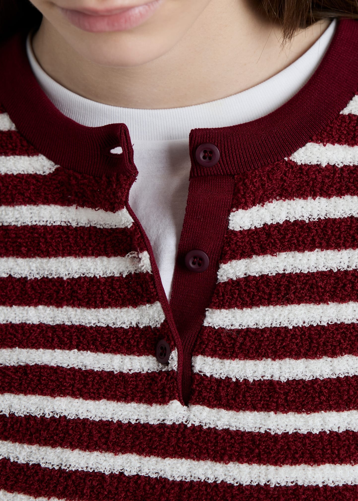 Striped Knit Cropped Top - 4