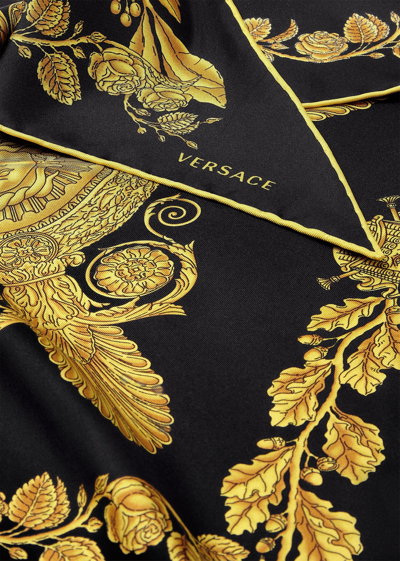 VERSACE Maschera Baroque Silk Triangle Foulard outlook