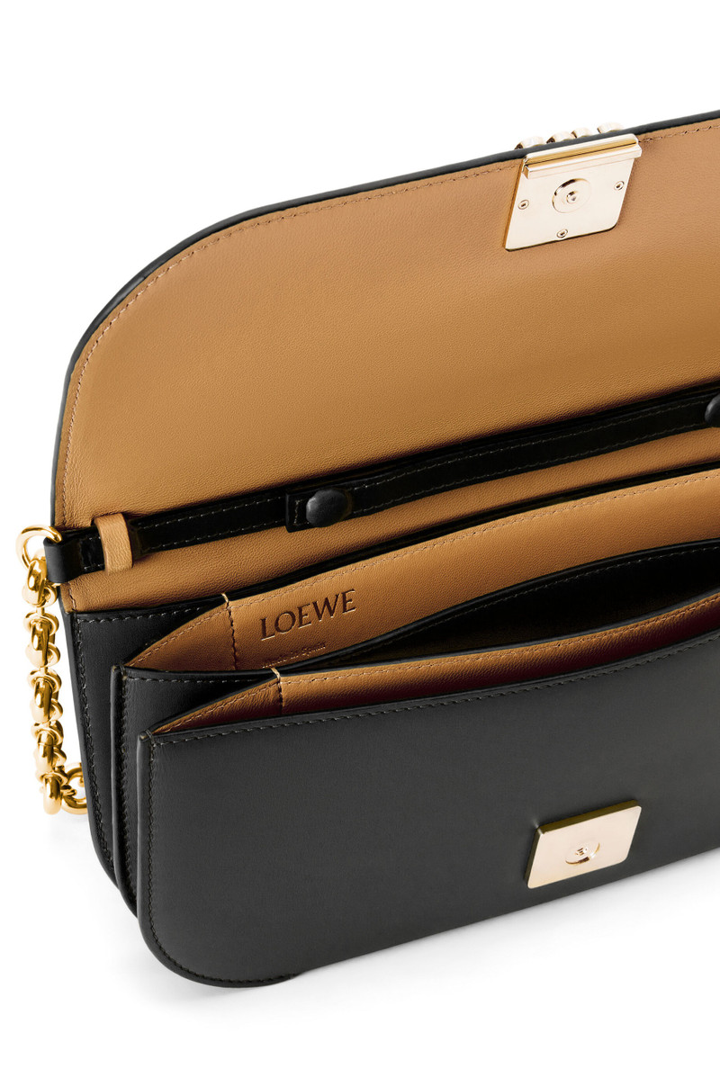 Goya Long Clutch in silk calfskin with chain 6