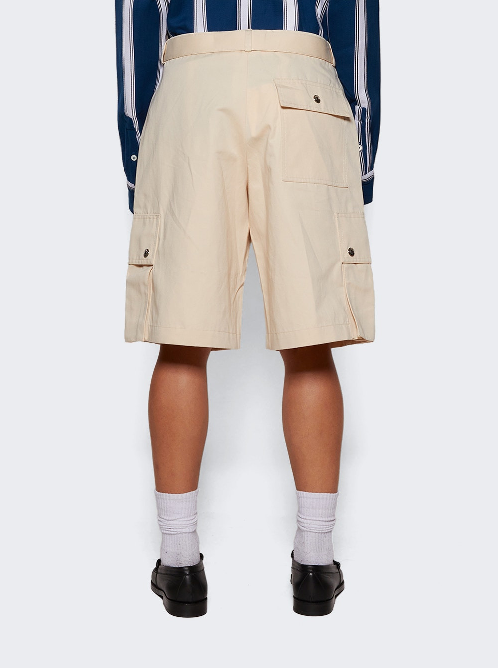 Le Cargo Bermuda Shorts Beige - 5