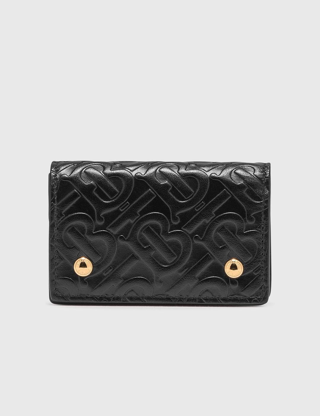 Monogram Leather Card Case with Detachable Strap - 5