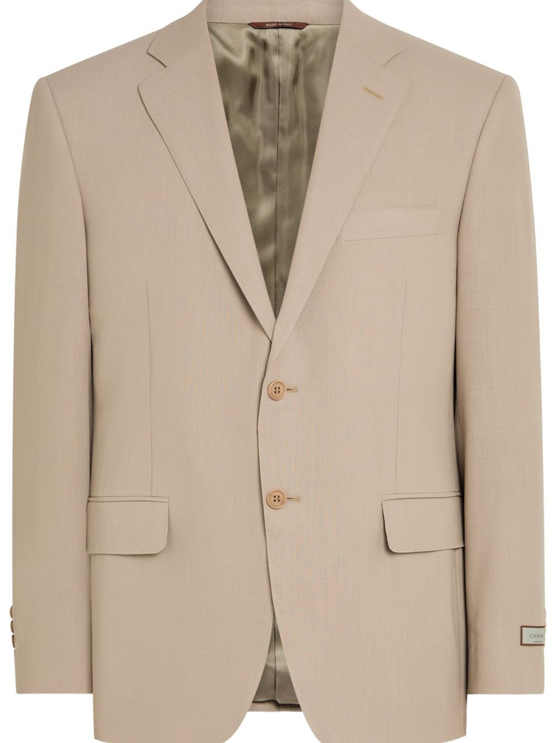 Canali flap-pocket wool suit outlook
