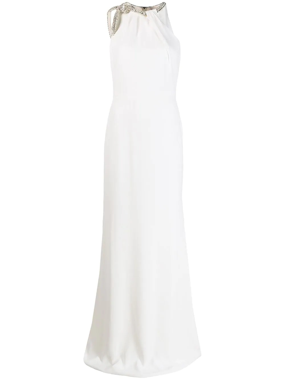 Crystal knot halterneck dress - 1