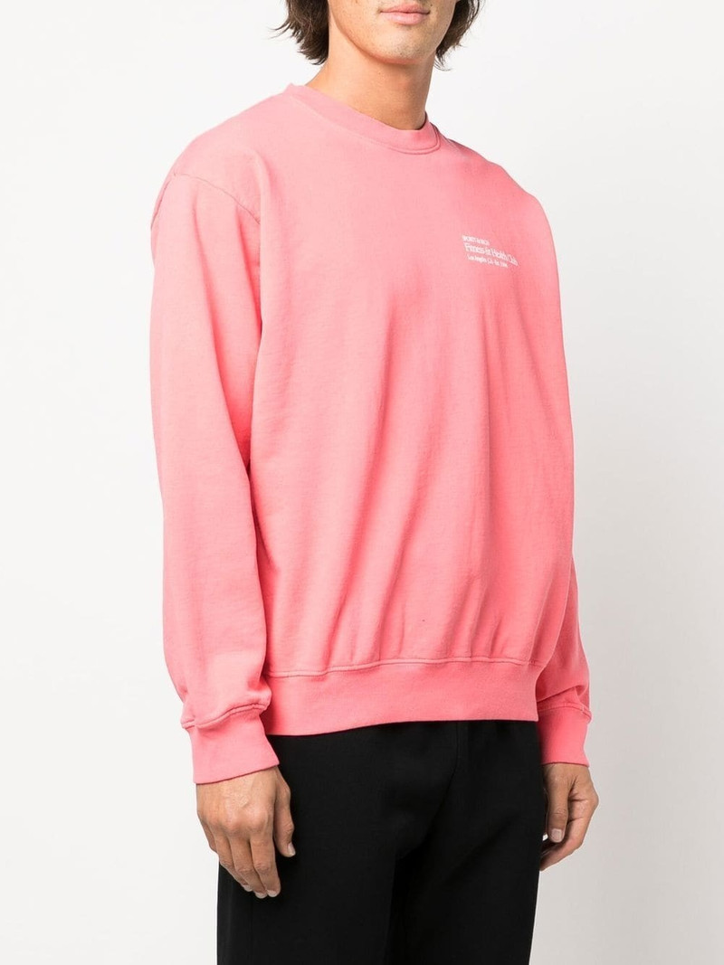 Sporty & Rich Fitness & Health Club crew neck sweatshirt outlook