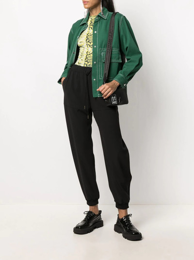 KENZO contrast stitch shirt jacket outlook