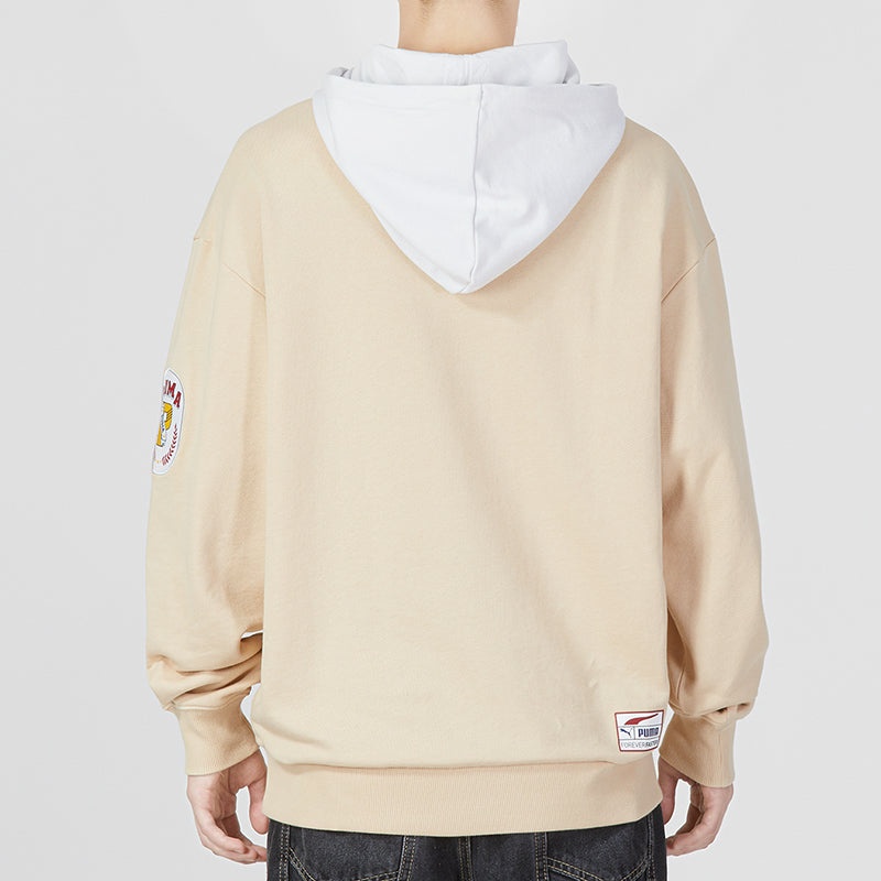 PUMA Team Badge Hoodie 'Beige' 677377-67 - 5