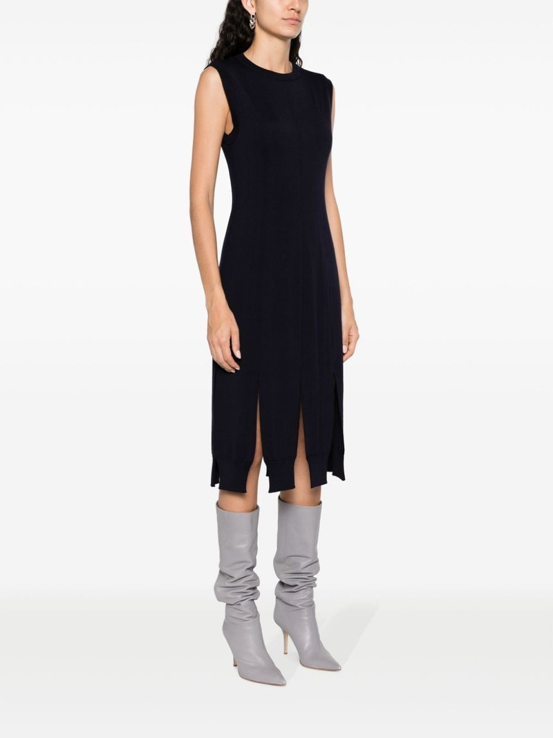 slit-detailing sleeveless knit dress 3