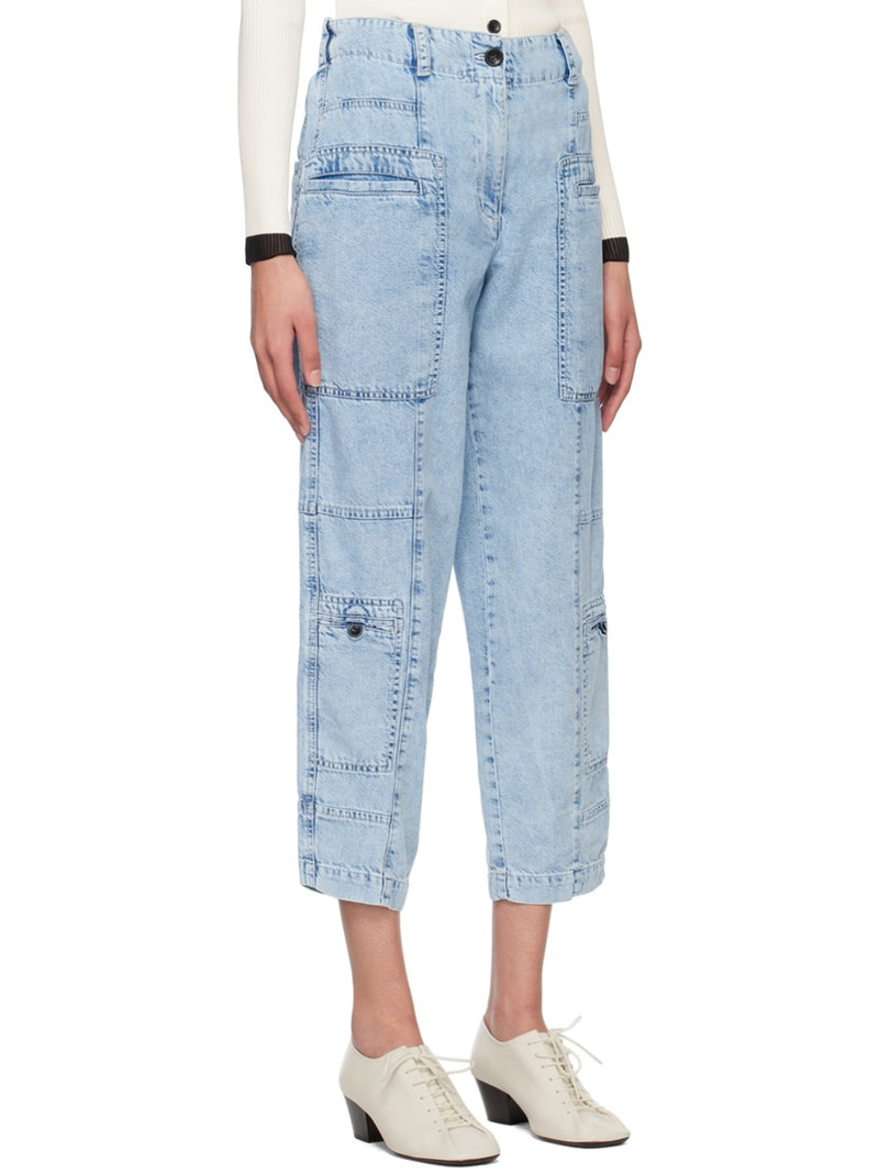 Blue Proenza Schouler White Label Straight-Leg Trousers 2