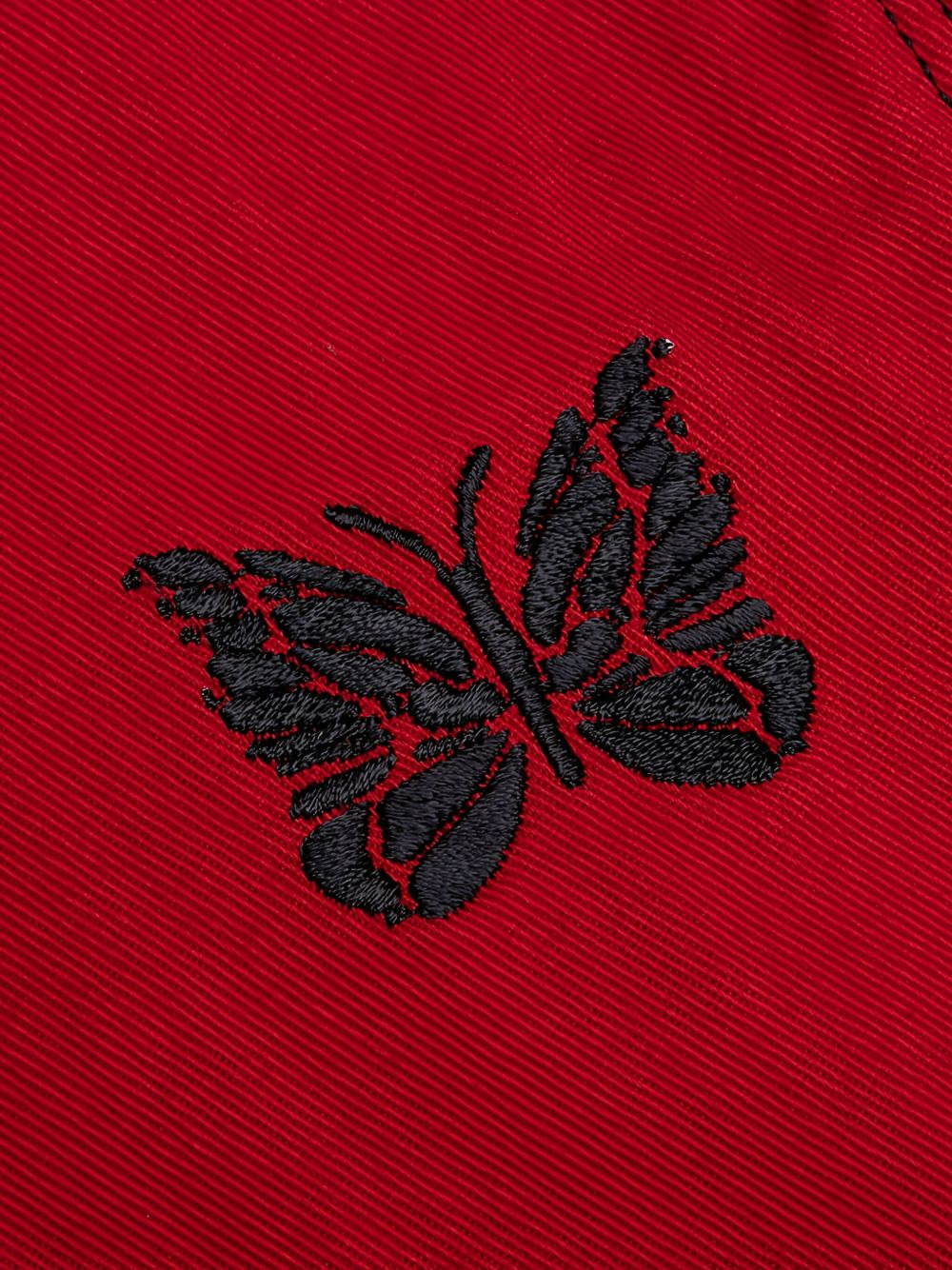 x Smith's butterfly-embroidered buckle trousers - 4
