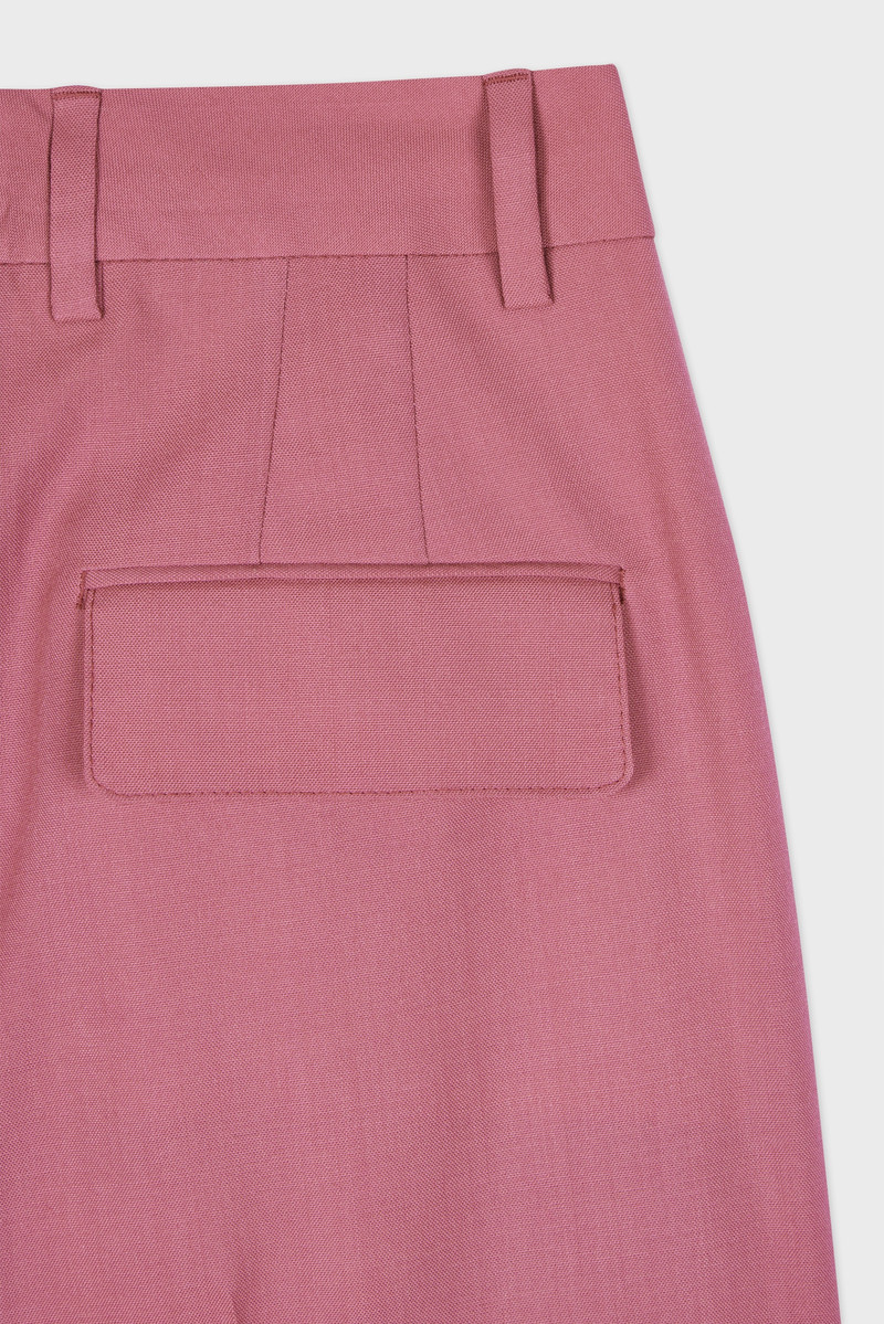 Paul Smith Women's Pink Mid-Rise Wool Trousers outlook