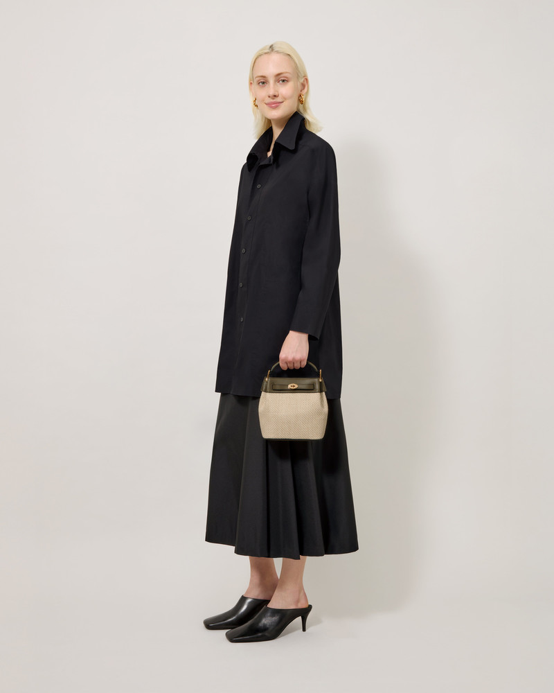 Mulberry Mini Islington Bucket
Linen Green & Natural Raffia & Leather outlook