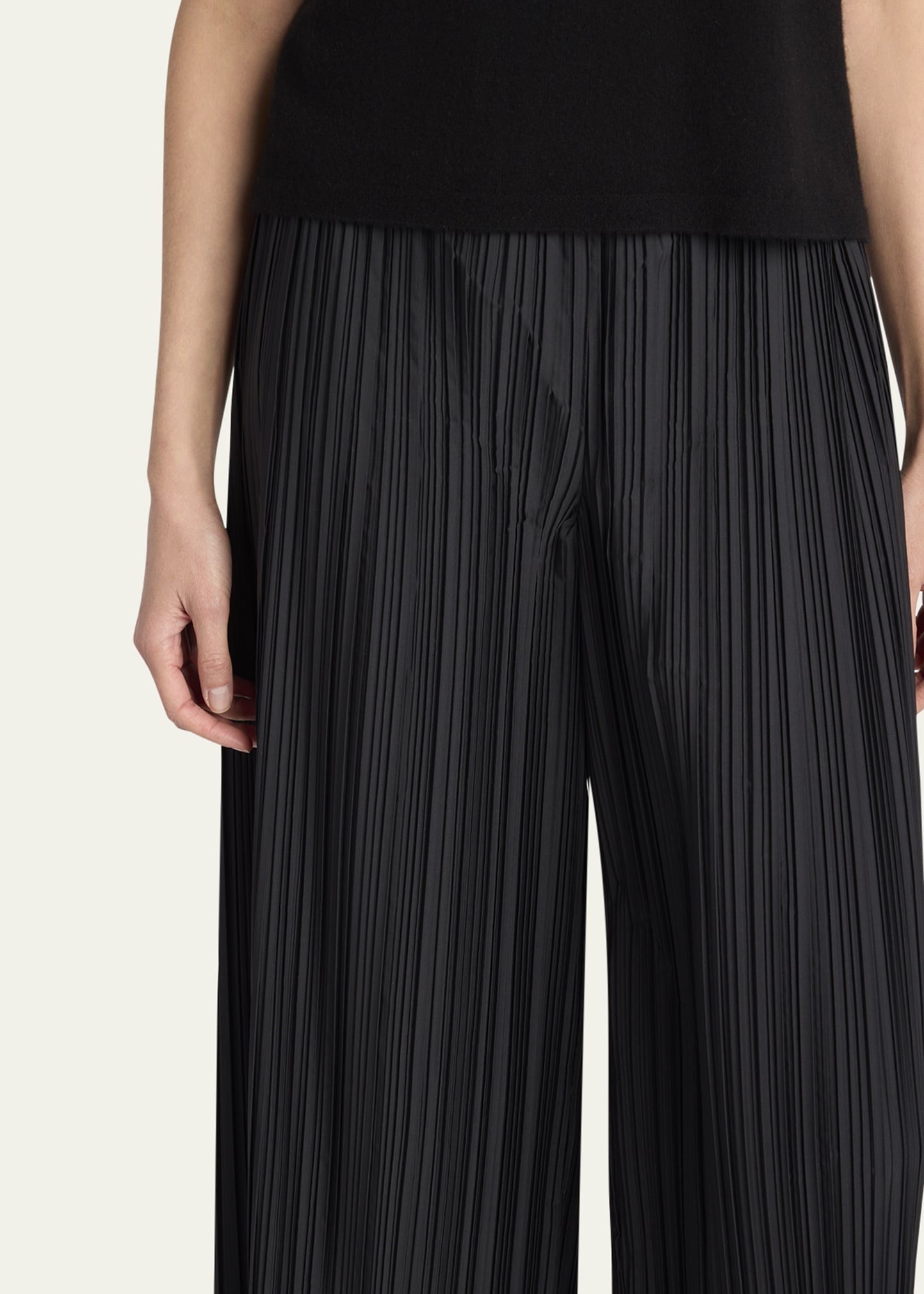 Gala Wide-Leg Pleated Pants - 5