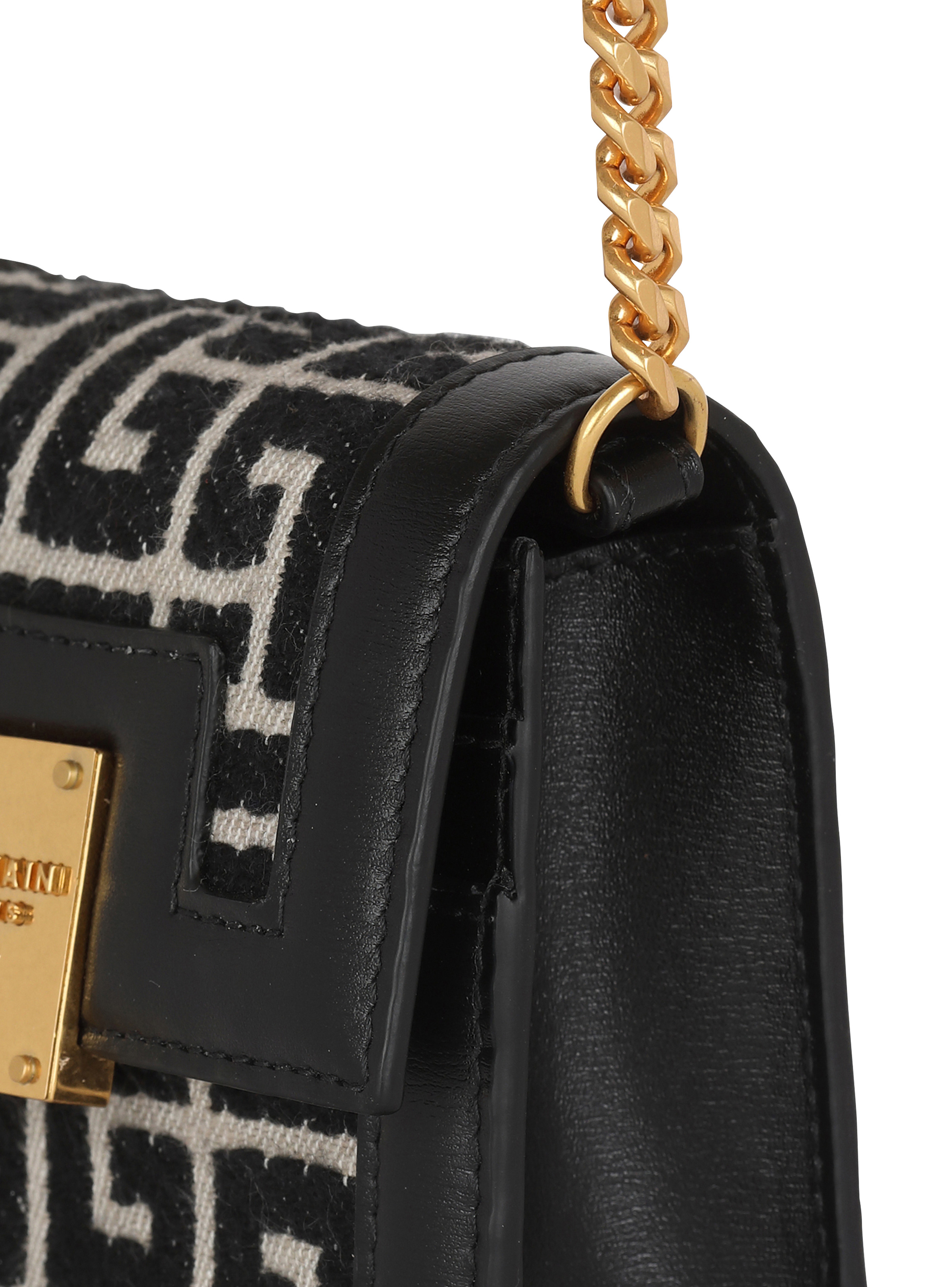 Bicolor jacquard 1945 card holder with chain - 2