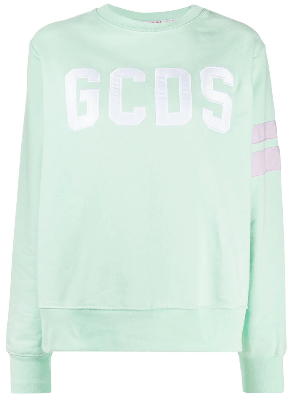 oversized logo embroidered sweatshirt - 1