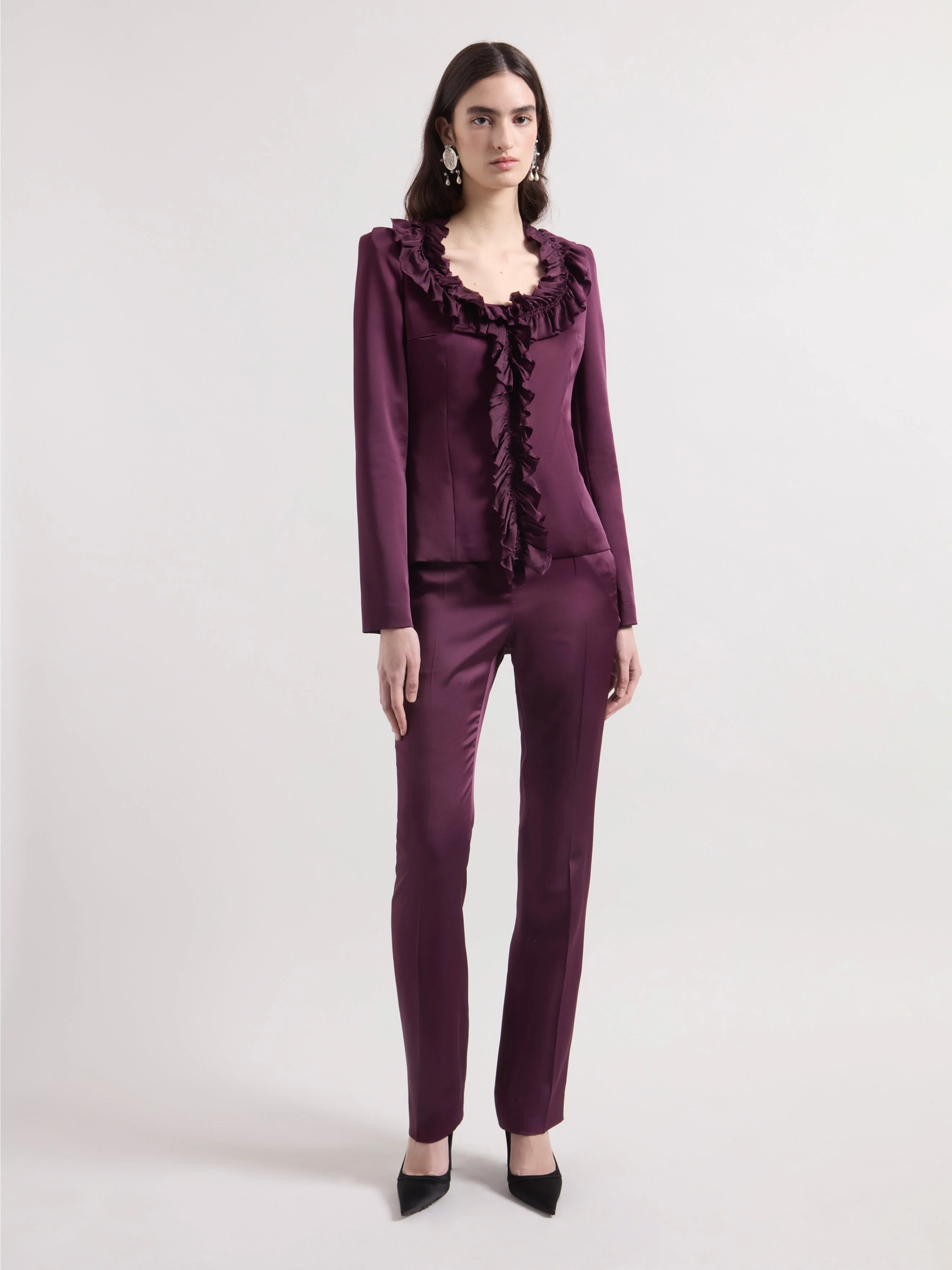 Burgundy Cady Jacket - 1
