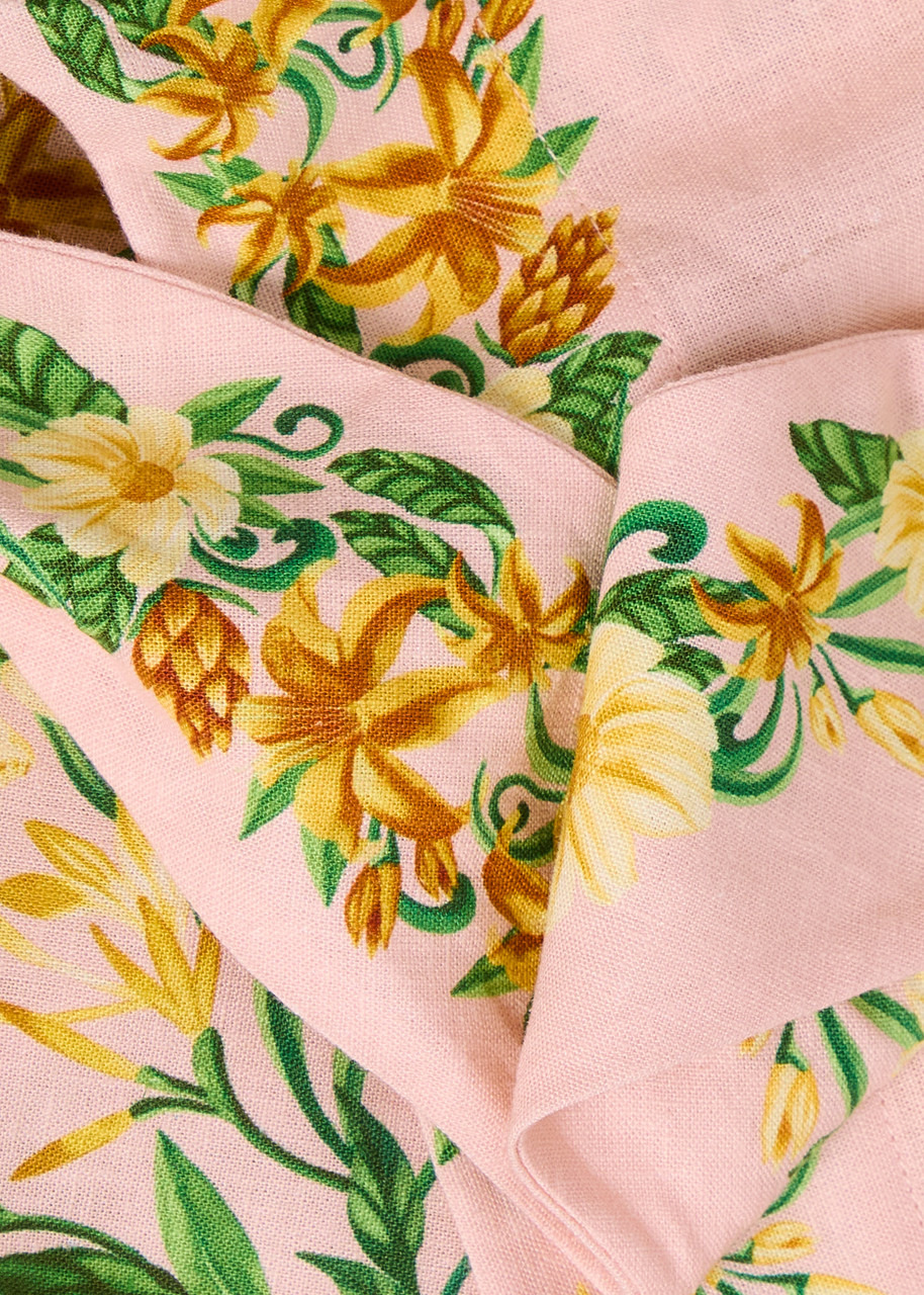 Farm Rio Botanical Floral-print Flax-blend Shorts - 5