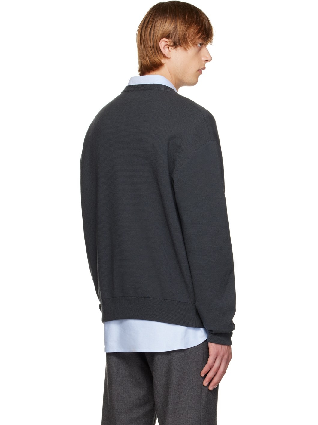 Gray Wool Sweater - 3