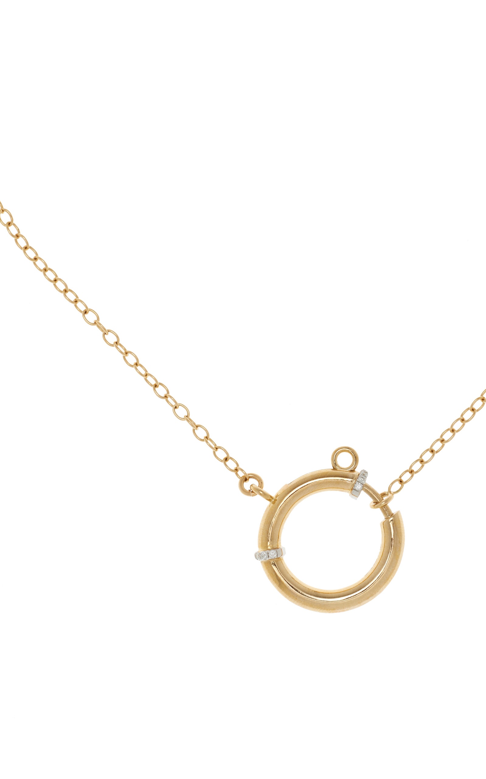 18K Yellow Gold Diamond Necklace gold - 3