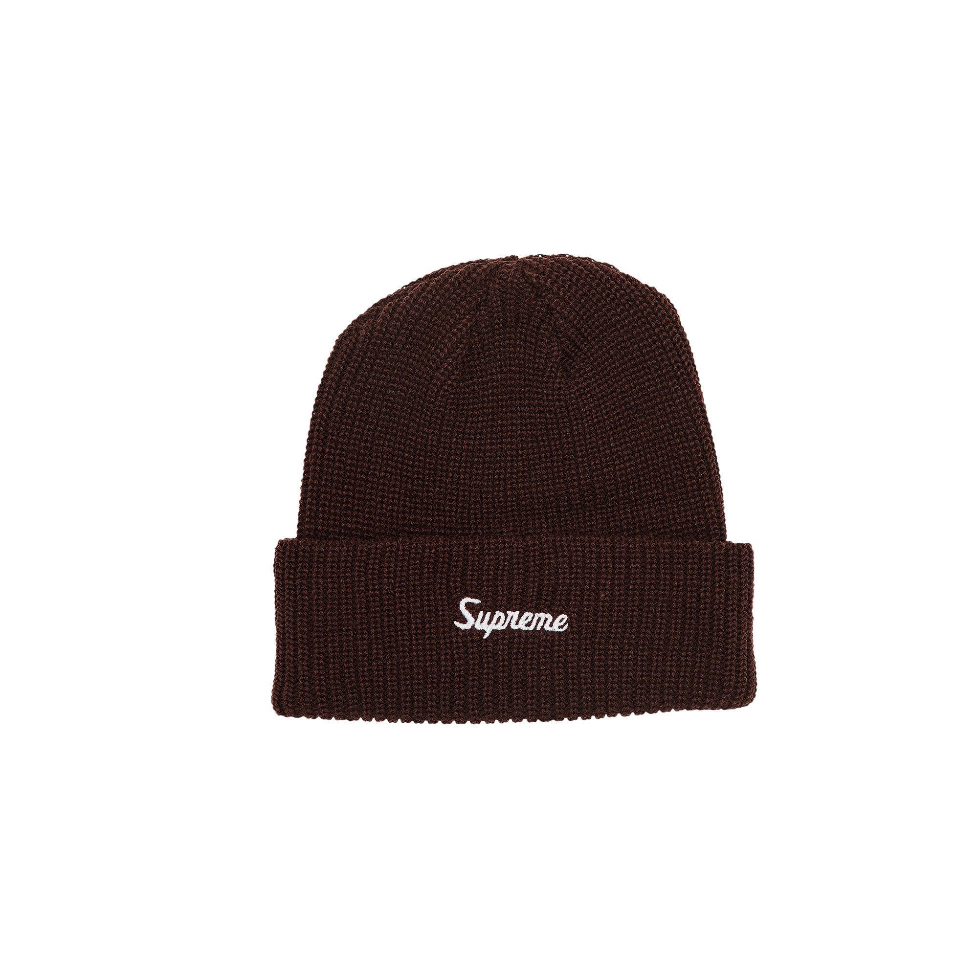 Supreme Loose Gauge Beanie 'Brown' - 1