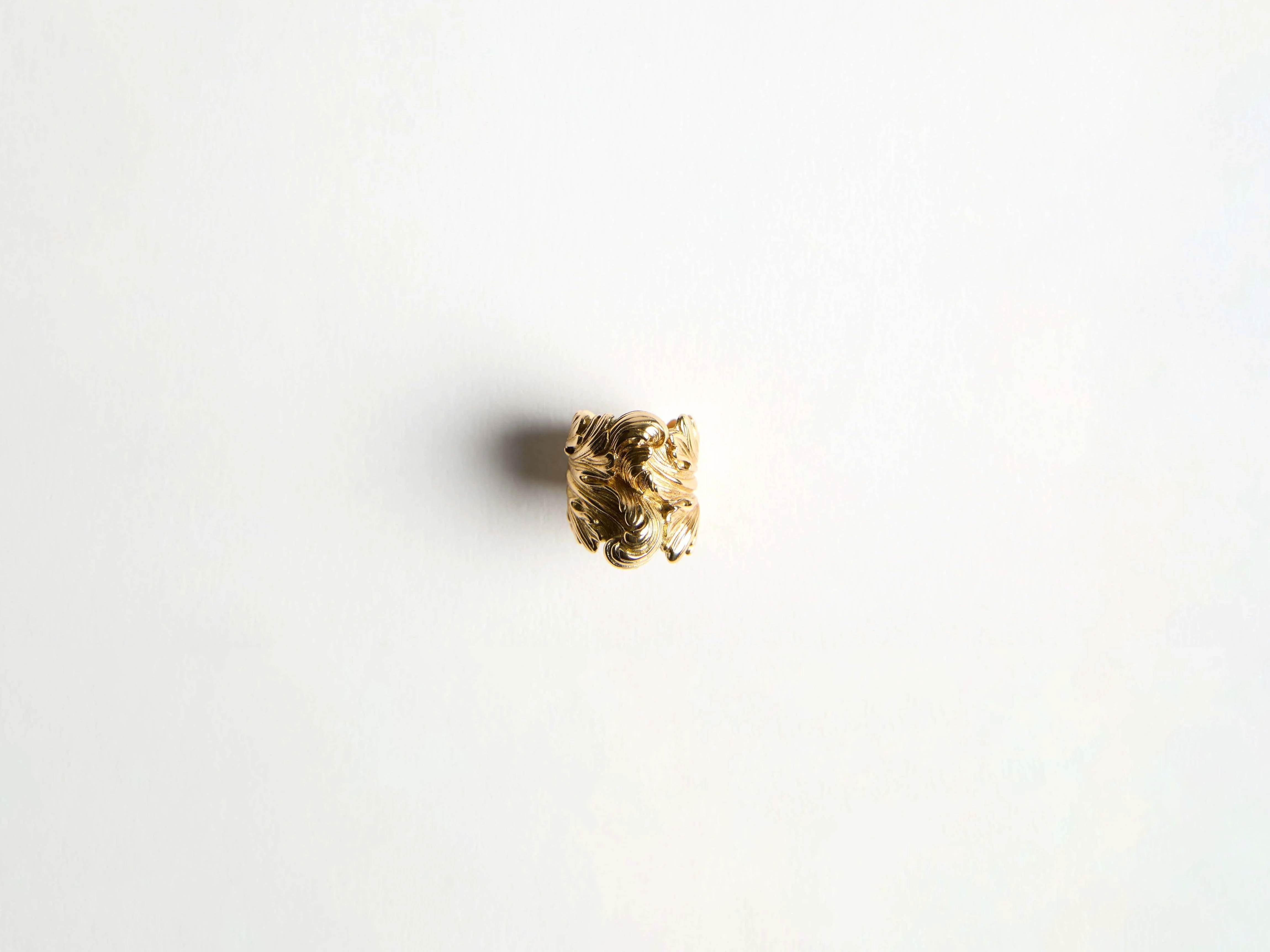 BAROQUE CASTED RING IN 18KT YELLOW GOLD - 1
