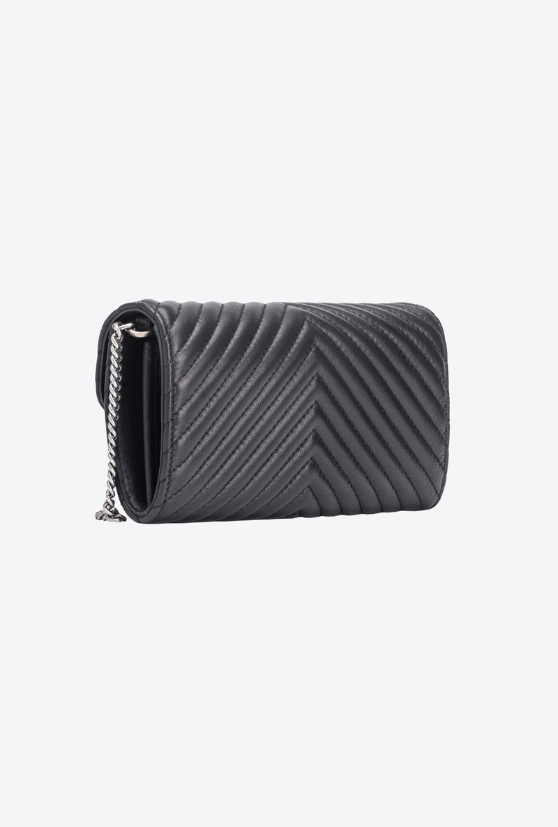 PINKO LOVE BAG ONE WALLET CHEVRON outlook