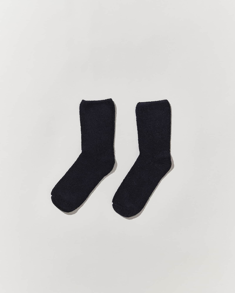 Buckle Overankle Socks - Textured Organic Cotton 4