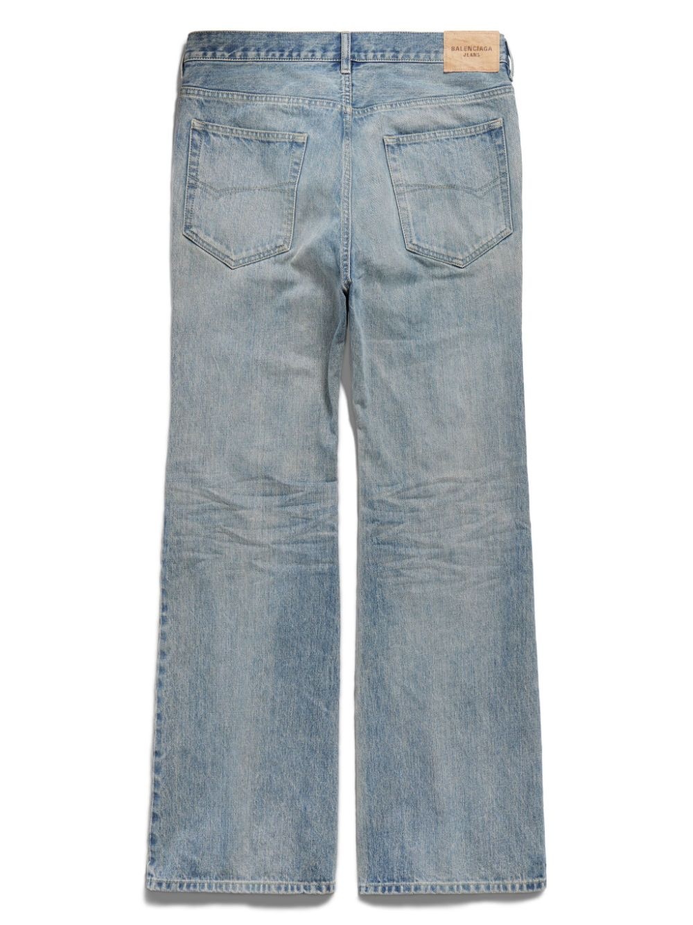 mid-wash flared jeans - 6
