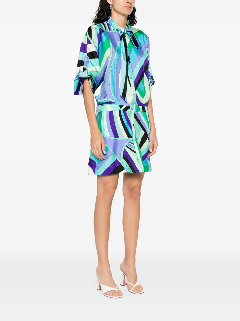 abstract-pattern dress - 3