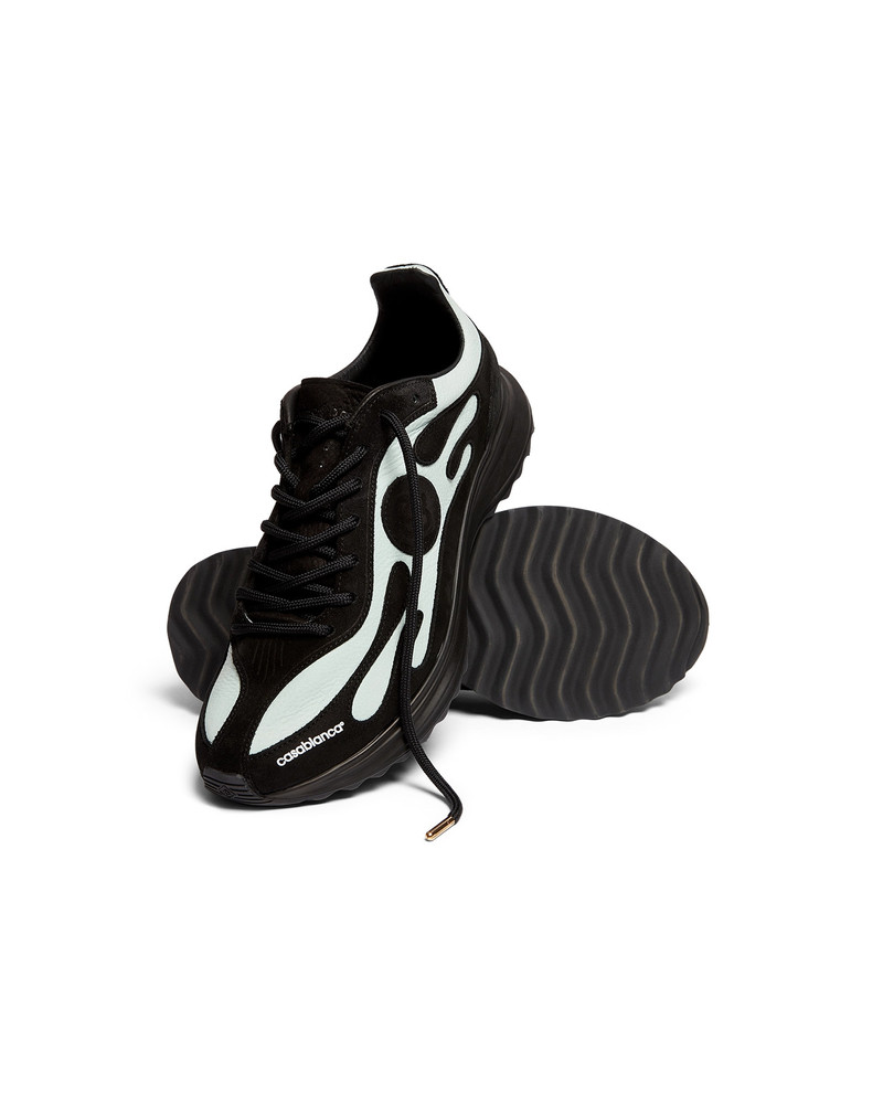 Women's Black & Mint Stade Sneaker 5
