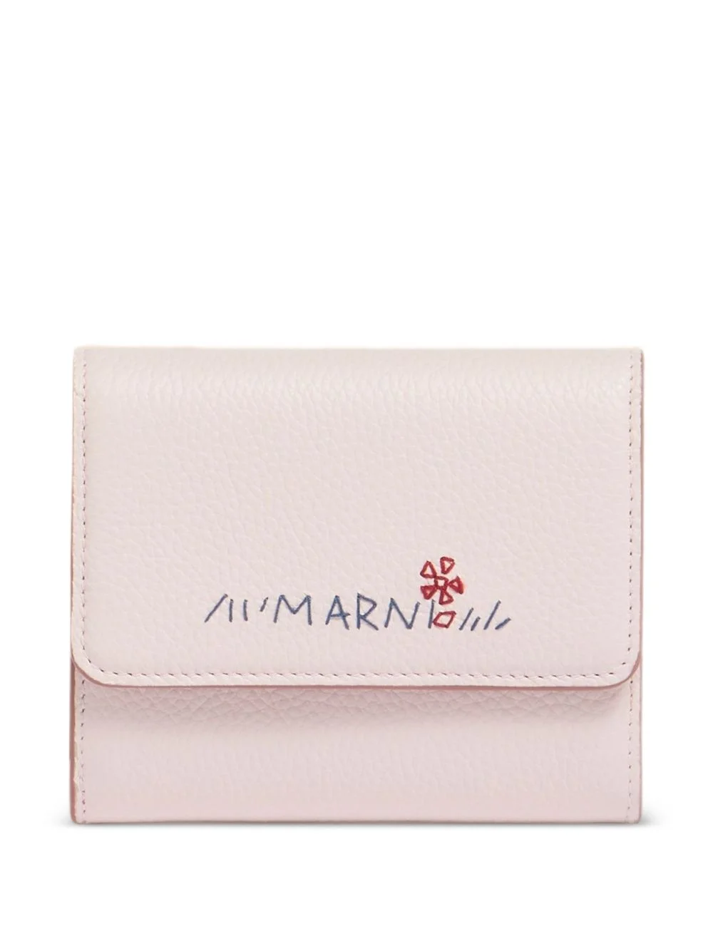 gusseted-embroidered wallet - 1