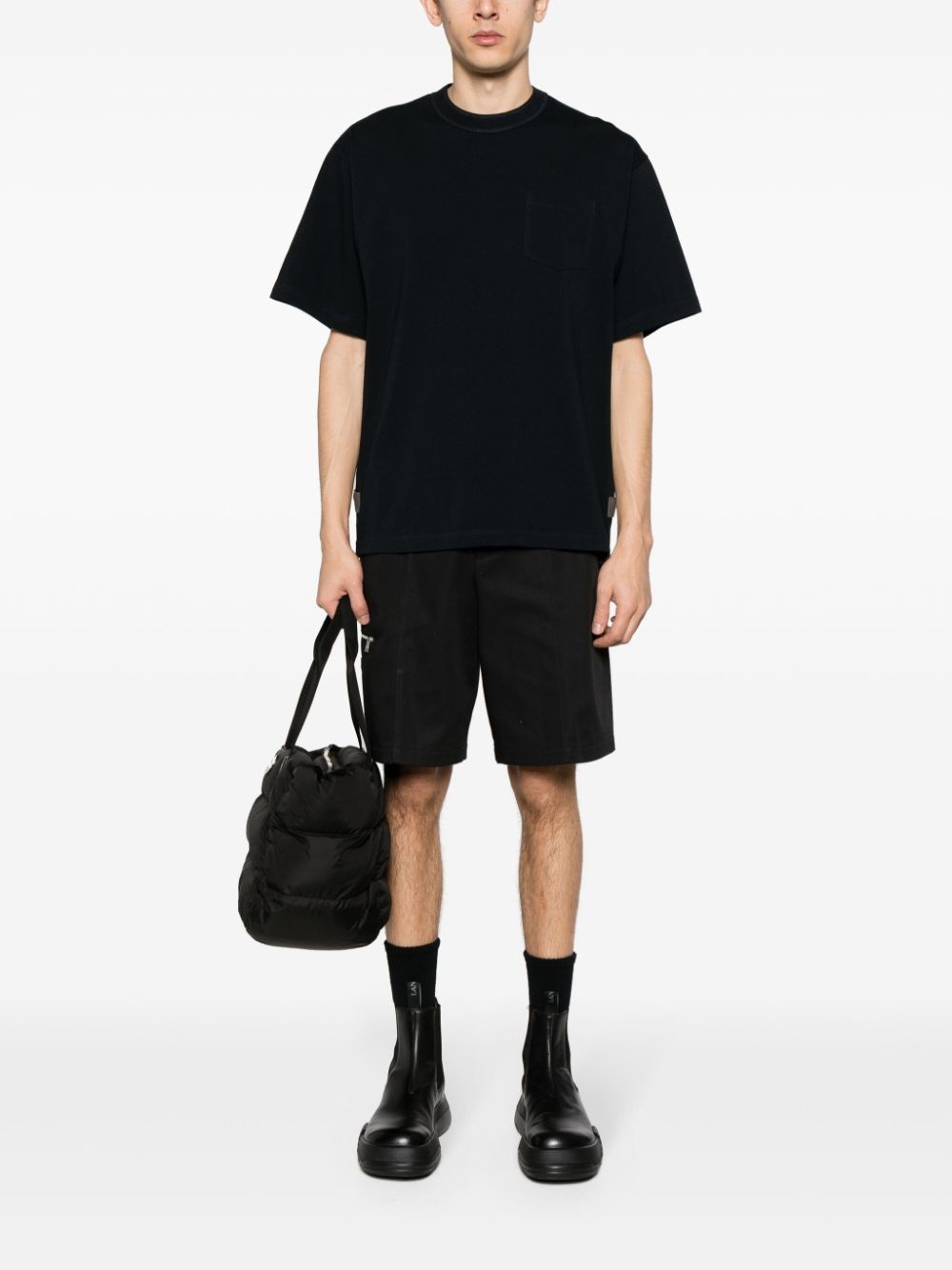 drop-shoulder cotton T-shirt - 2
