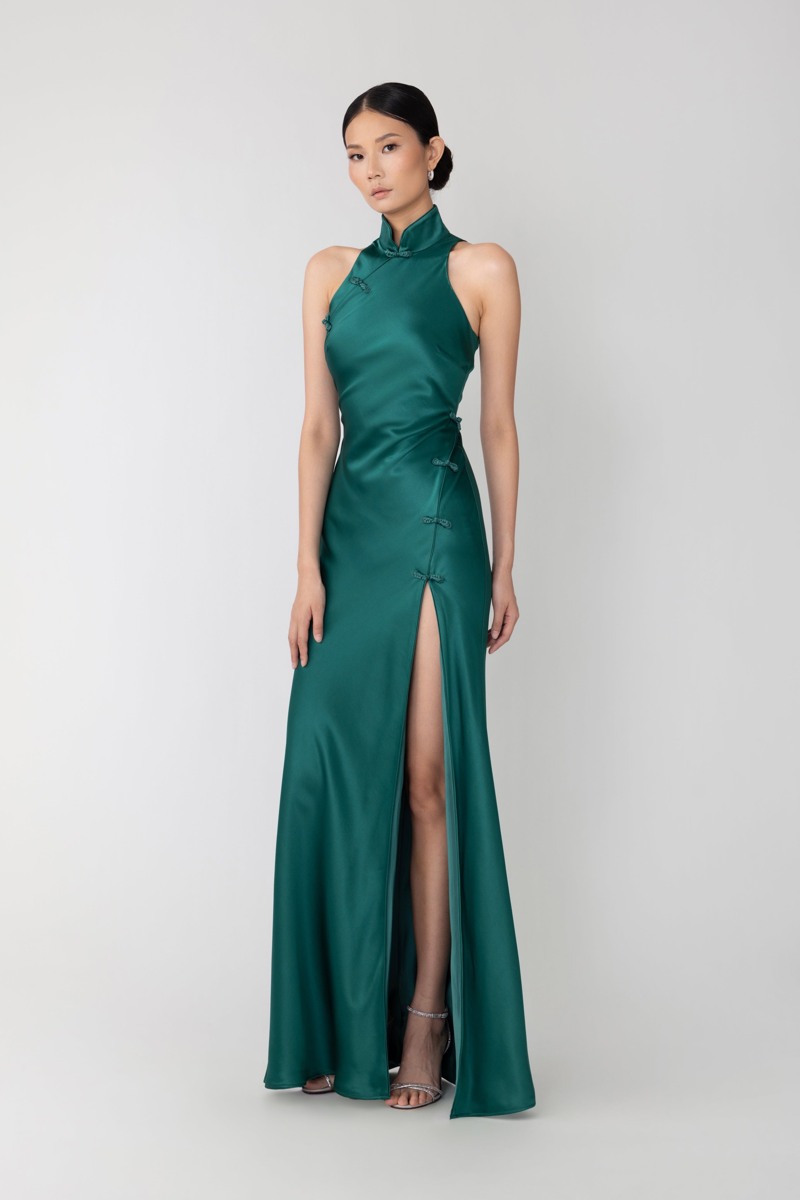 PHOEBE SATIN GOWN - 4