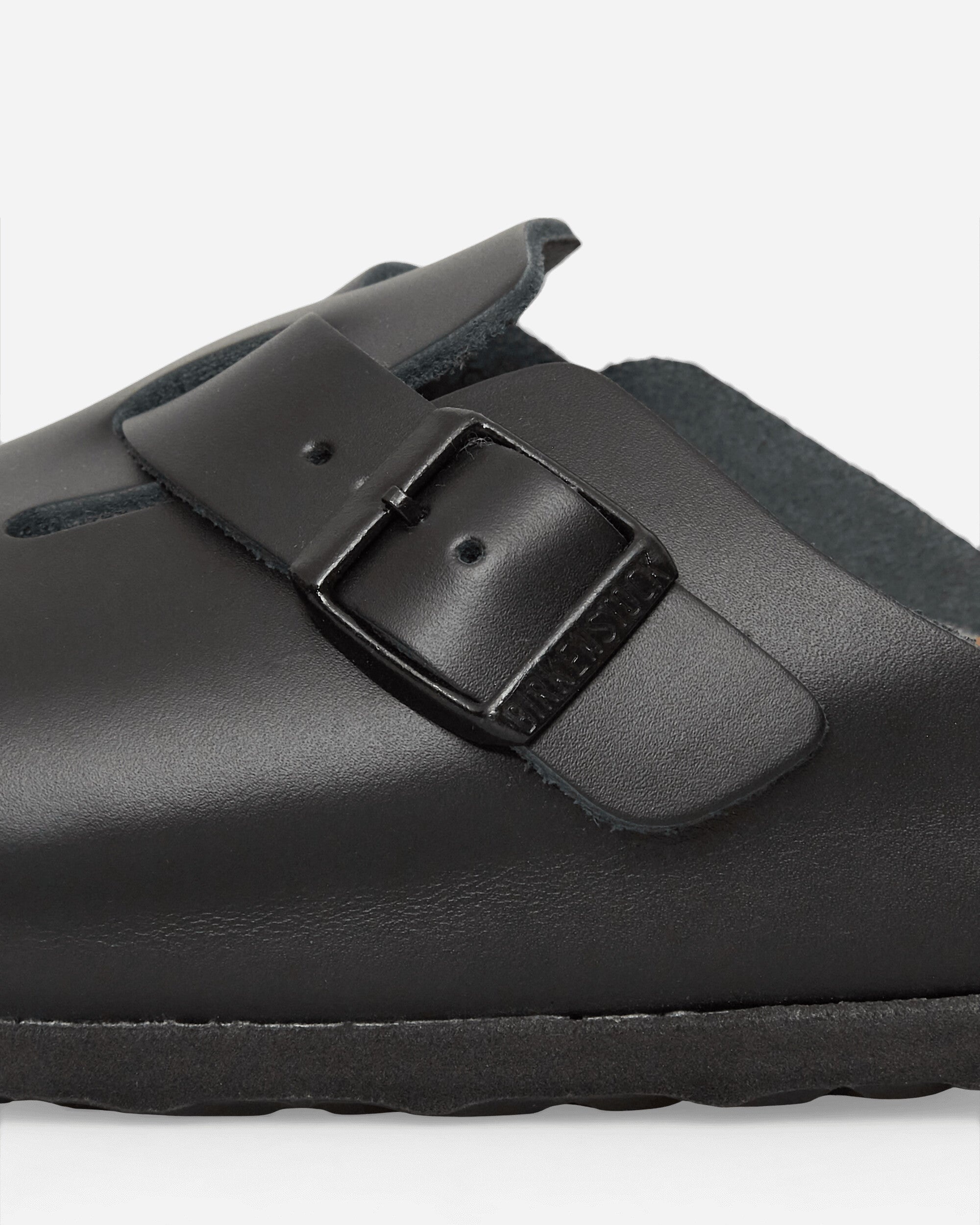 Boston Natural Leather Sandals Black - 6