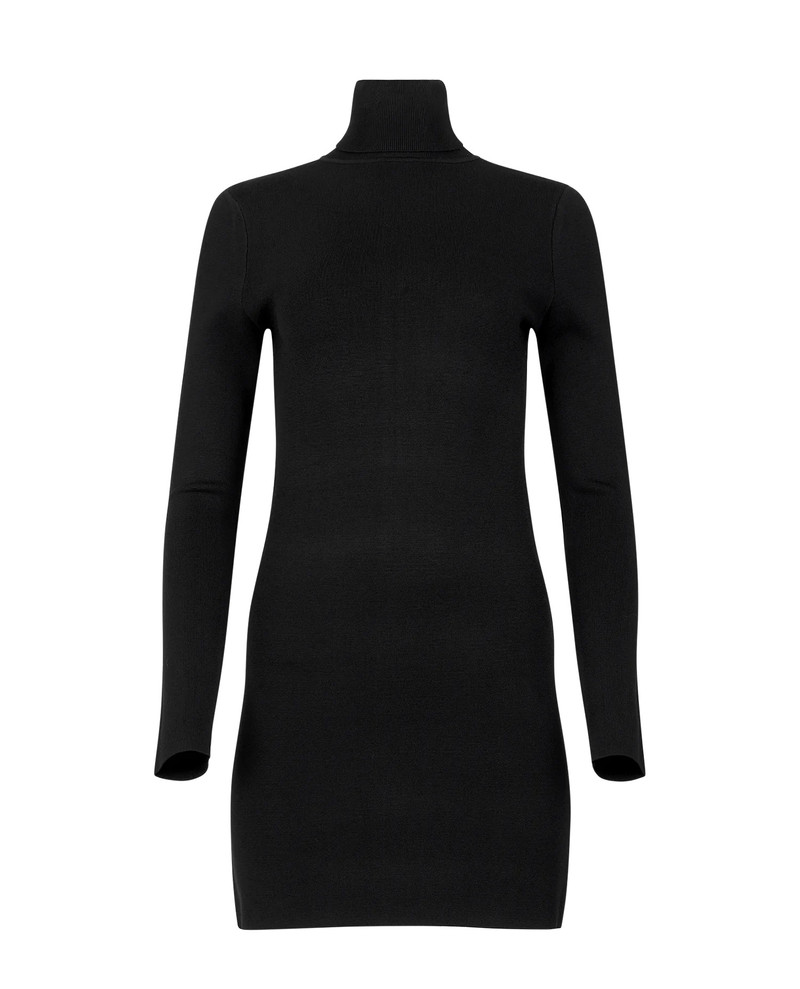 COMPRESSED MINI DRESS BLACK 1