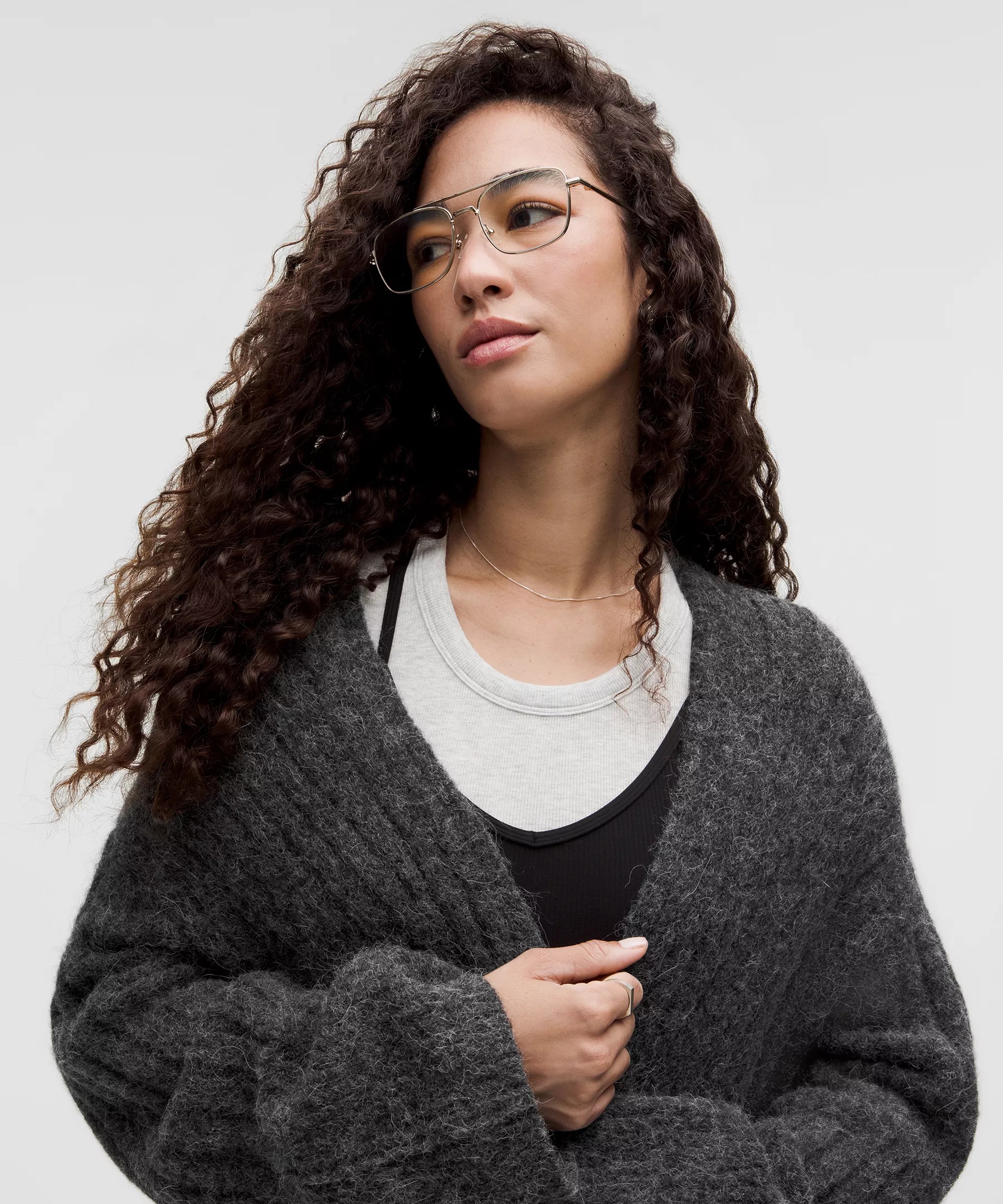 Alpaca Wool-Blend Shawl-Collar Cardigan - 3