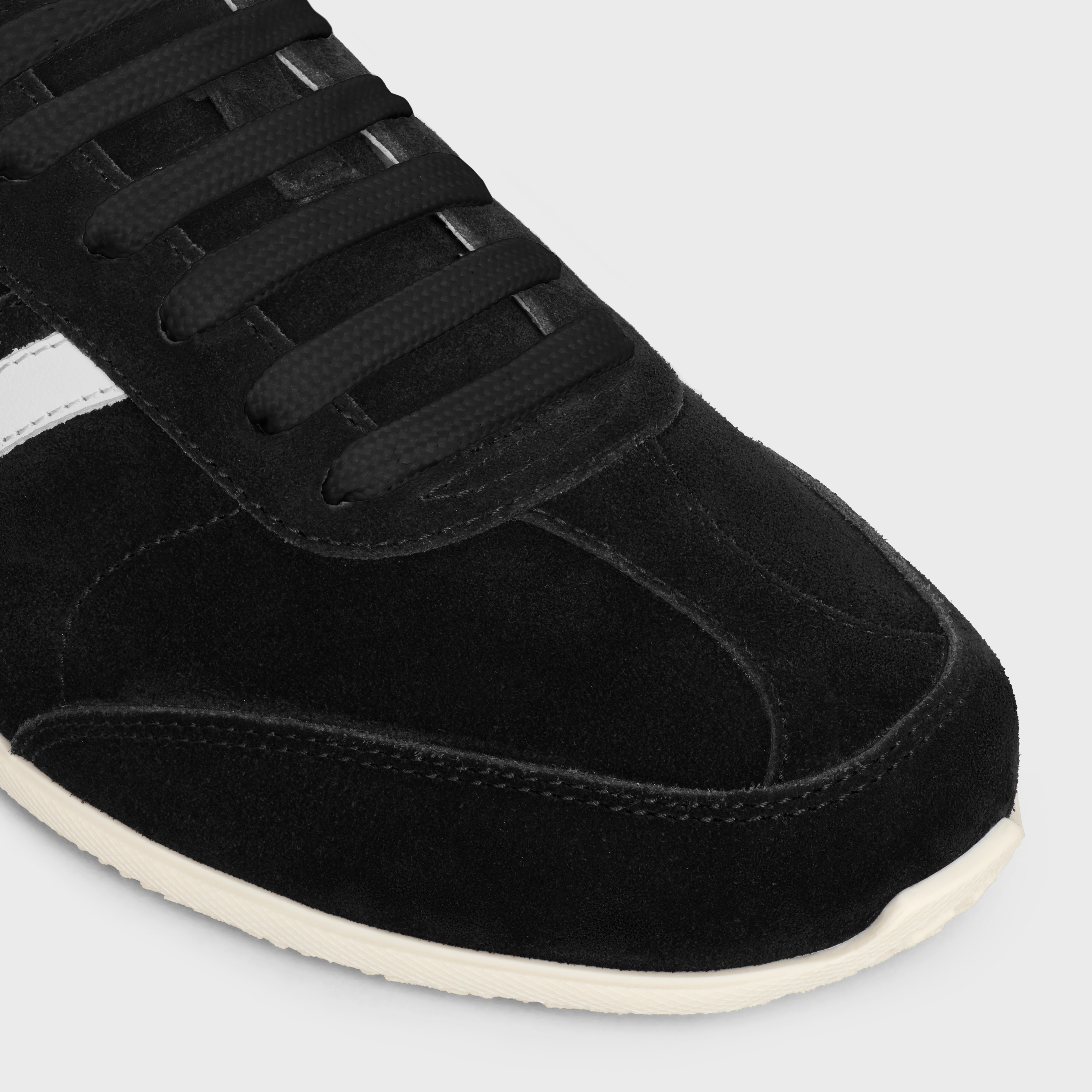 CELINE JOGGER LOW LACE-UP SNEAKER WITH TRIOMPHE in SUEDE CALFSKIN AND CALFSKIN - 4