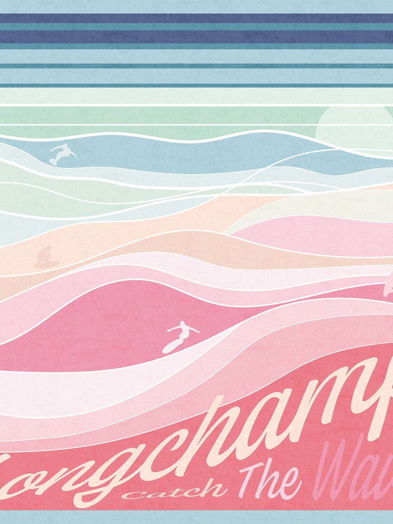 Longchamp En Pleine Vague silk scarf outlook