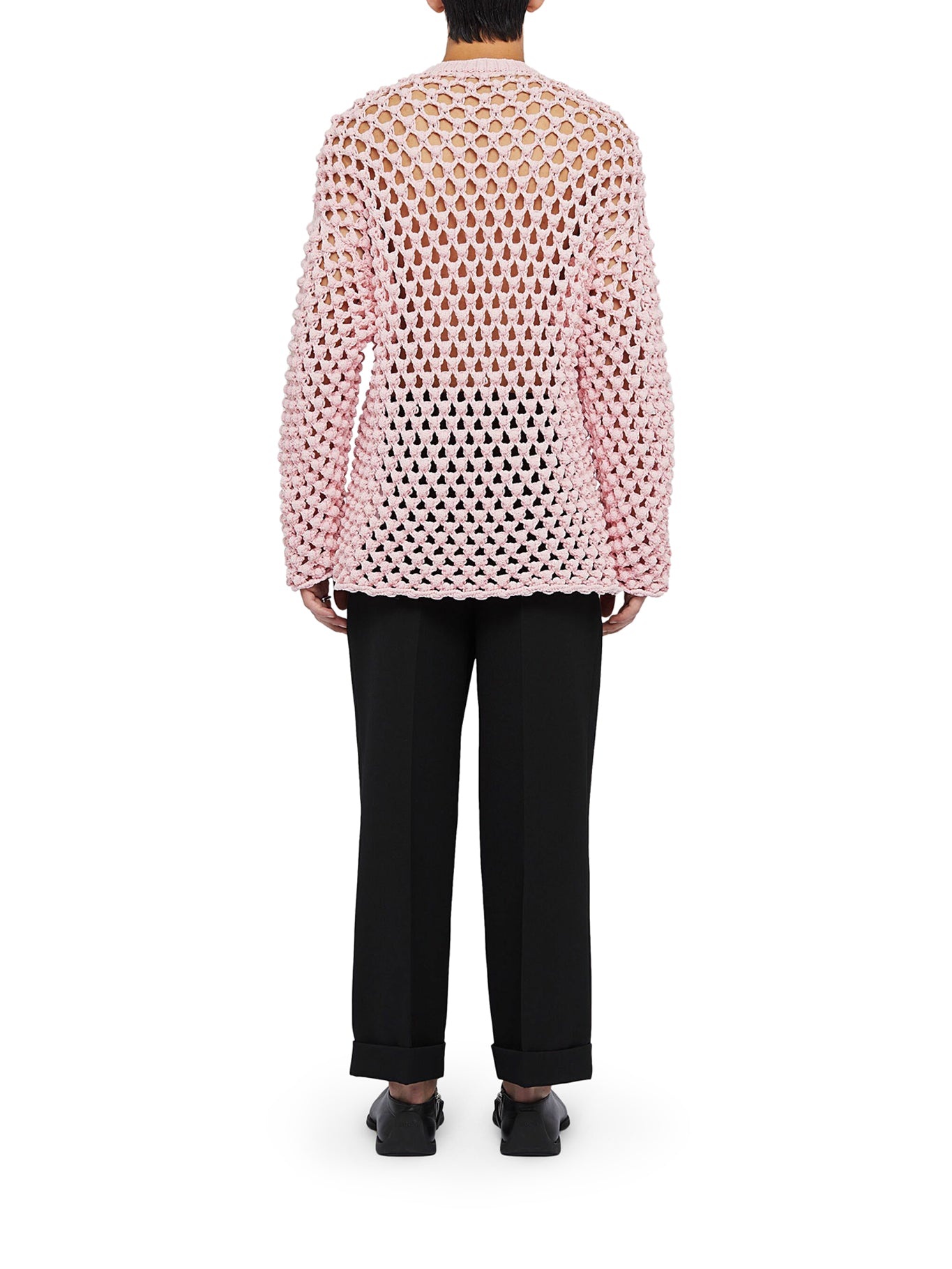【送料&関税込】Jil Sander Crew Neck Crochet Sweater Jil Sander CREW NECK CROCHET SWEATER | suitnegozi | REVERSIBLE