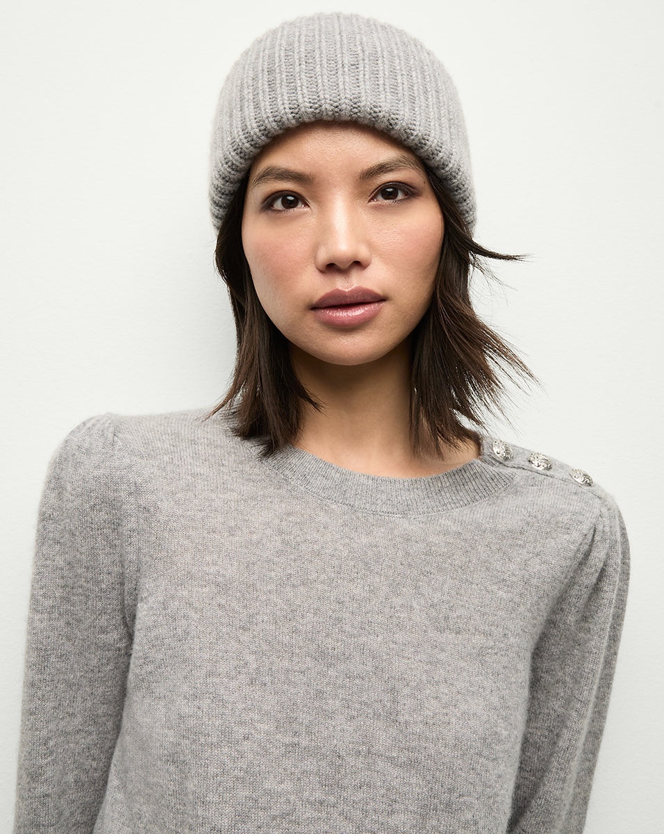 CASHMERE FOLDOVER BEANIE - 2