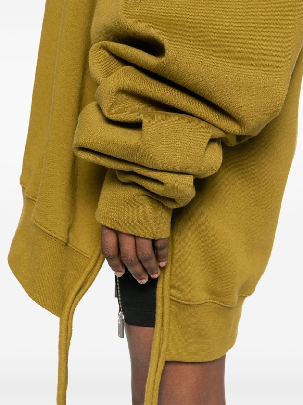 deconstructed cotton hoodie - 5