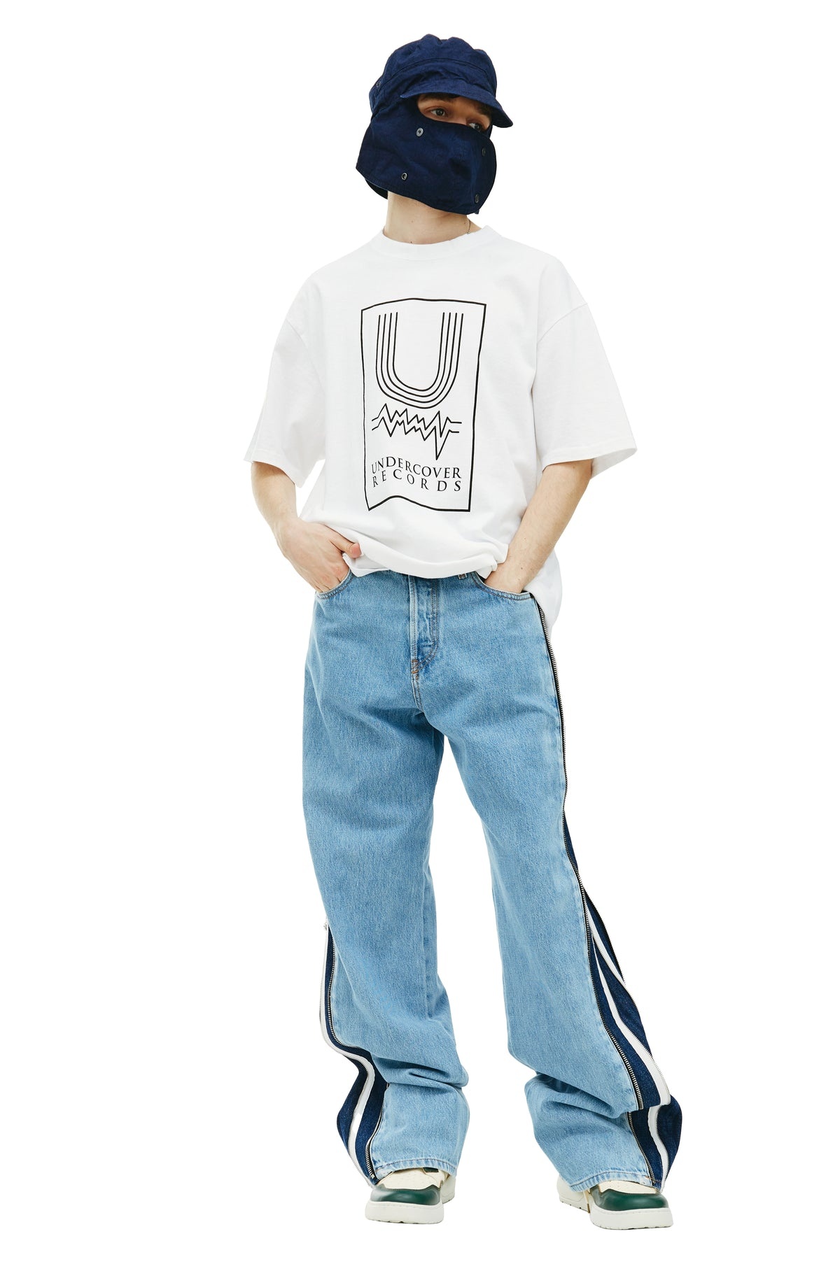 U UNDERCOVER RECORD WHITE T-SHIRT - 1