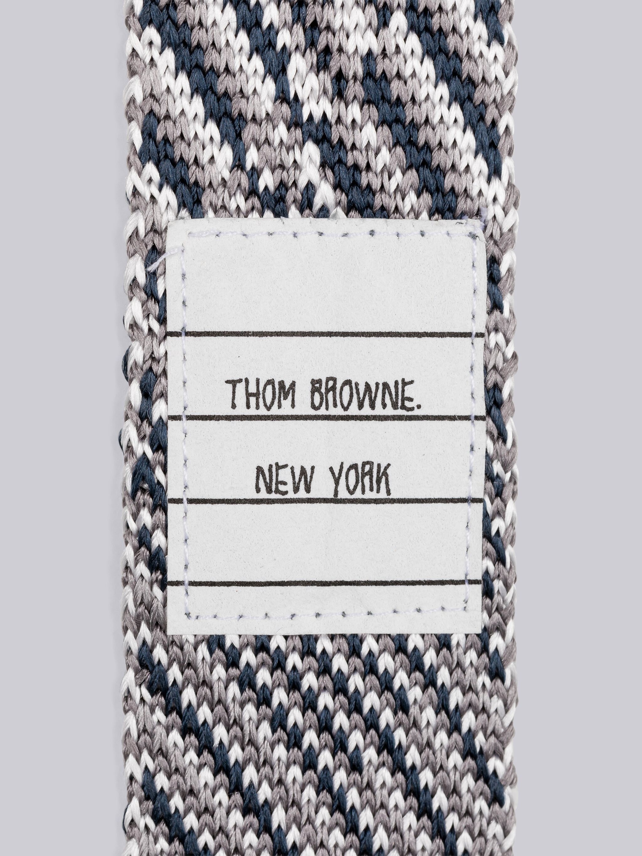 Silk Knit Jacquard Tartan Tie - 2